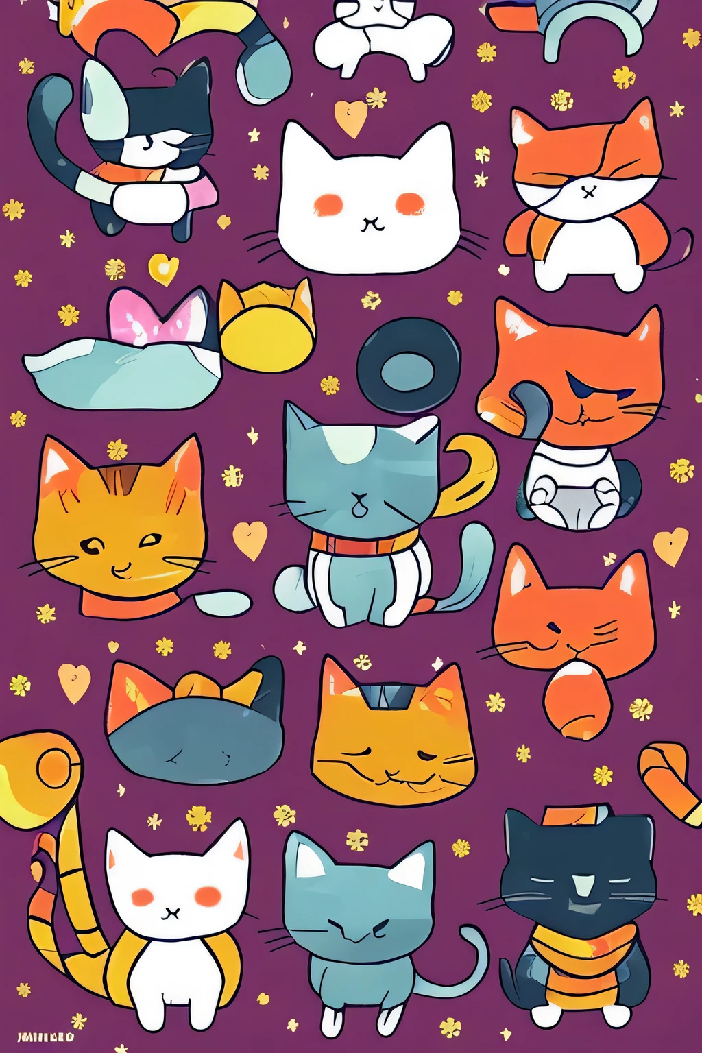 1 strange cat、character、strange cat、art
