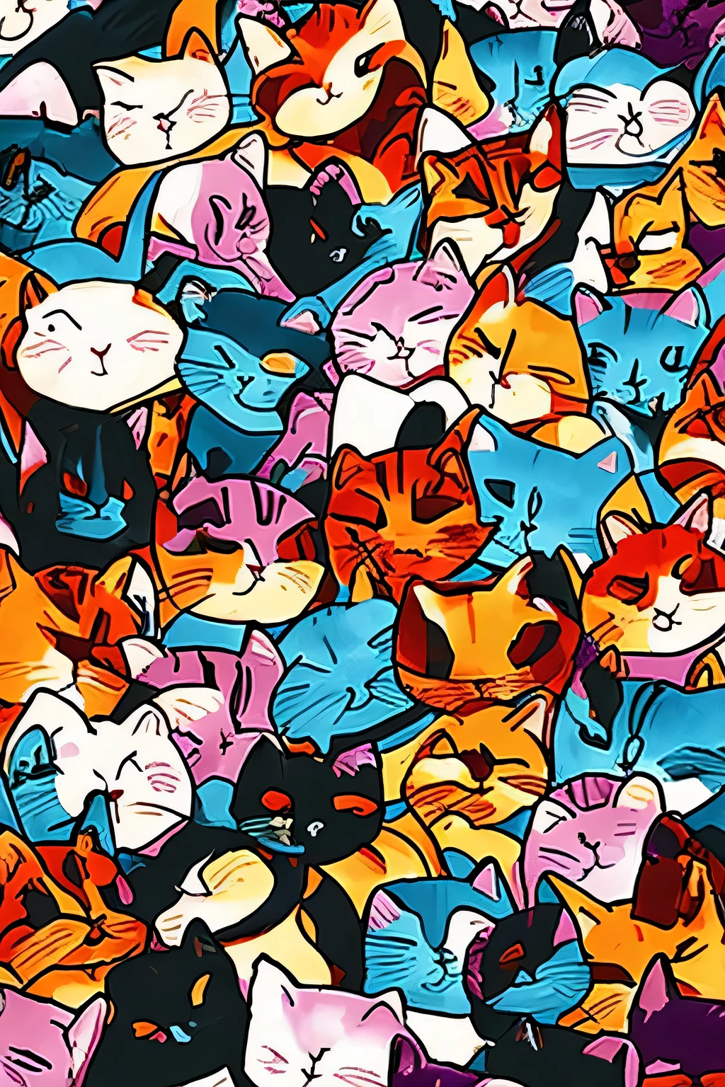 1 strange cat、character、strange cat、art
