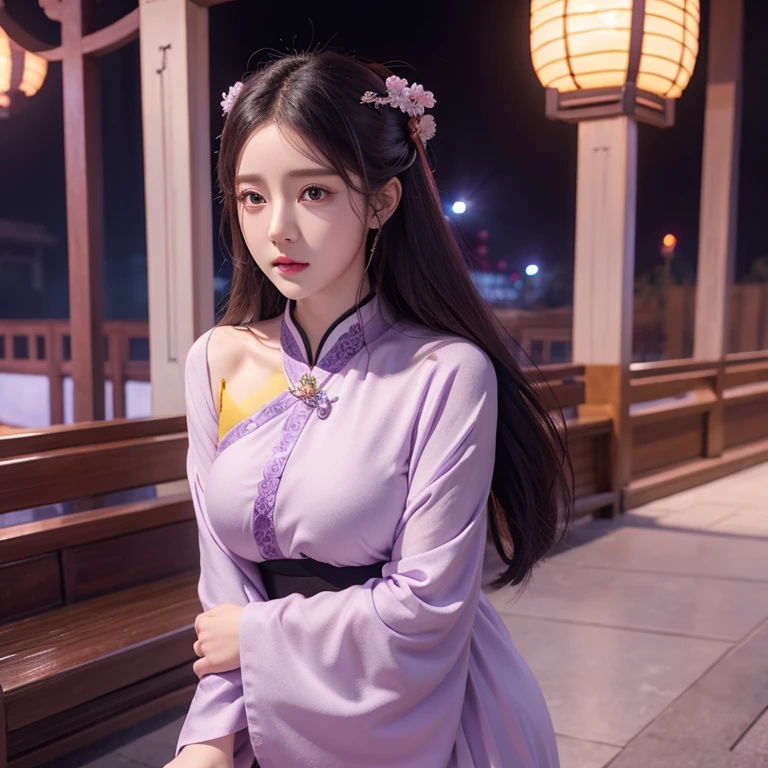 Novel Douluo Dalu,Female characters,Qibao Glazed Pagoda,Ning Rongrong,CG animation,Purple eyes,energetic and cute