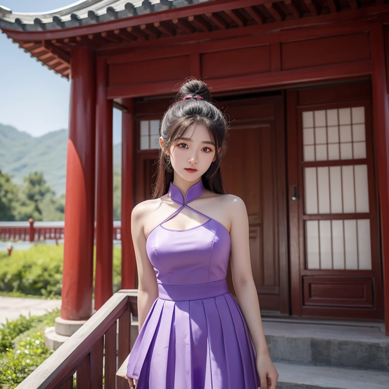 Novel Douluo Dalu,Female character is ,Qibao Glazed Pagoda,Ning Rongrong,CG animation,Purple eyes,energetic and cute