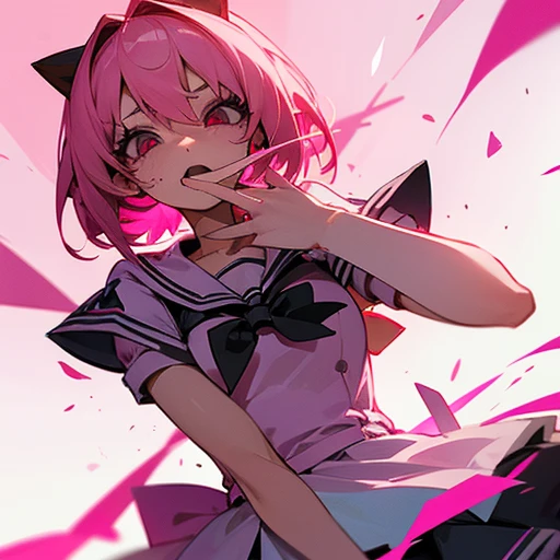 Chica colegiala rosa yandere