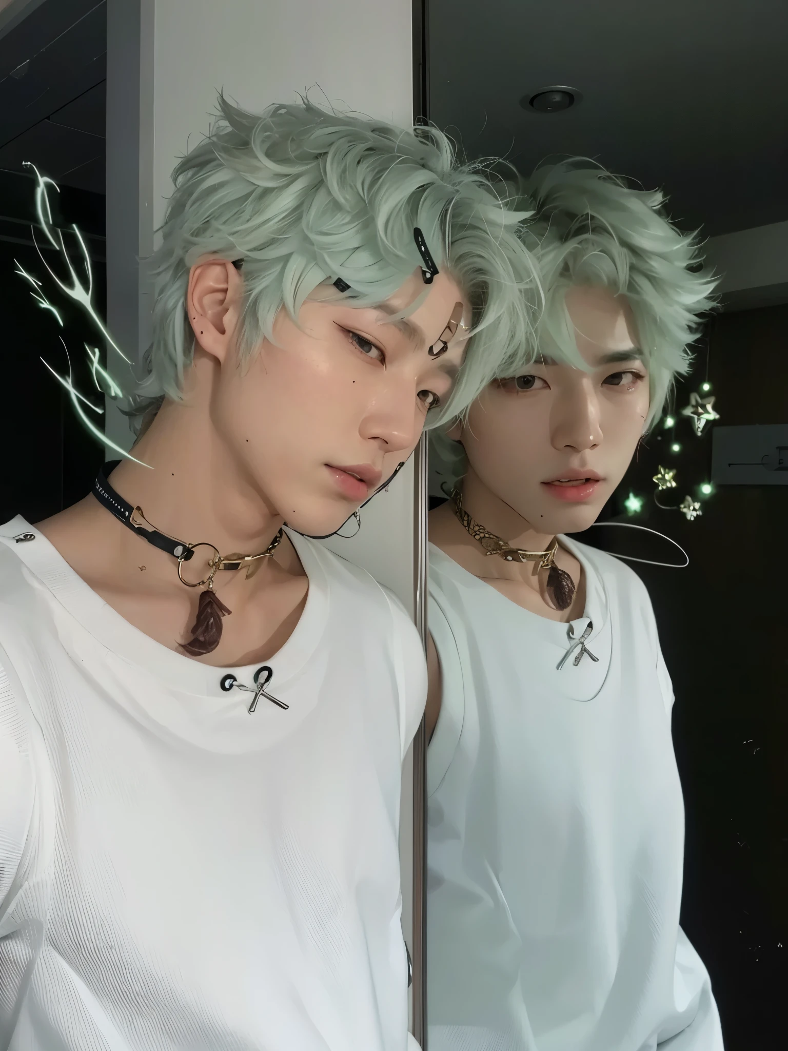 Hyunjun hur actor y idol de kpop mas realismo en el cabello y ropa.