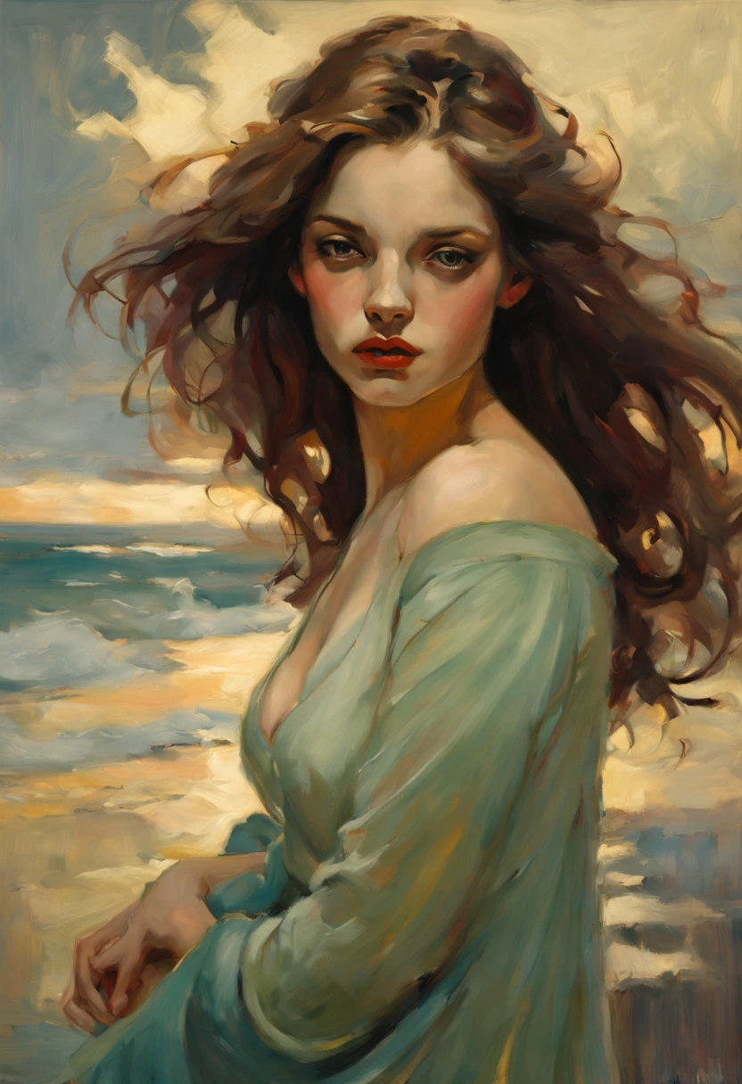 whimsical fantasy malcolm liepke oil painting style,sexy women,detailed facial features,long flowing hair,alluring gaze,sensual lips,seductive curves,feminine beauty,colorful palette,expressive brushwork,romantic atmosphere,soft lighting,vibrant colors,sophisticated elegance,implied narrative,glimpse of vulnerability,playful confidence,dynamic poses,mysterious allure,subtle sensuality,stunning figure,oil on canvas,graceful movement,captivating charm,artistic composition,provocative allure,evocative expressions,dramatic contrast,delicate details,total mastery of paint,impressionistic rendering,passionate intensity,alluring gaze,irresistible magnetism,sublime elegance,richly textured,visual poetry,ethereal beauty,unforgettable impact