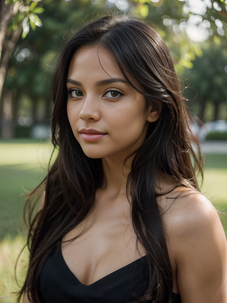 (best quality, masterpiece:1.2), beautiful Latina woman, long black hair, straight hair, shoulder-length hair, tan skin, detailed skin, brown eyes, natural eyes, charming eyes, alluring eyes, sophisticated look, stylish, elegant, confident, radiant beauty, vibrant personality, captivating smile, luscious lips, graceful pose, natural beauty, alluring charm, sexy, atractive, shot taken with Nikon camera 6zII, blur background, nice bokeh, morning sunlight, lady looking to the camera, extreme close-up, face only, photorealistic, 4k, highres, retina, masterpiece, ccurate, anatomically correct, textured skin, super detail, high details, high quality, best quality, highres, 16k, 8k, 4K, HD, 1080P, UHD, retina, masterpiece, ccurate, anatomically correct, textured skin, super detail, high details, high quality, award winning, best quality, highres, 1080P, HD, 4K, 8k, 16k