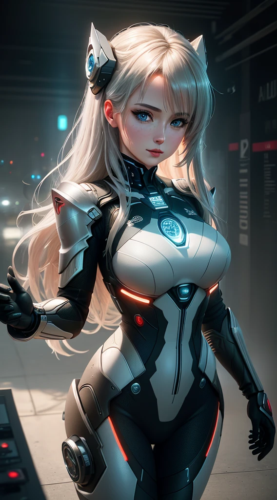 Cinematic, hyper-detailed, and insanely detailed, this artwork captures the essence of the girl with breathtaking beauty. The color grading is beautifully done, enhancing the overall cinematic feel. Unreal Engine brings her to life, making her appearance even more mesmerizing.
With the use of depth of field (DOF), every detail is focused and accentuated, drawing attention to her mesmerizing eyes and gorgeous hair. The image resolution is at its peak, utilizing super-resolution technology to ensure every pixel is perfect. Cinematic lighting enhances her aura, while anti-aliasing techniques like FXAA and TXAA keep the edges smooth and clean.
Adding realism to the robot-like body suit, RTX technology enables ray tracing, making it look as if it's actually there. Additionally, SSAO (Screen Space Ambient Occlusion) gives depth and realism to the scene, making the girl's presence even more convincing.
In the post-processing and post-production stages, tone mapping enhances the colors, creating a captivating visual experience. The integration of CGI (Computer-Generated Imagery) and VFX (Visual Effects) brings out her robotic features in a seamless manner. SFX (Sound Effects) complement the visual artistry, immersing the viewer further into this fantastic world.
The level of detail is awe-inspiring, with intricate elements meticulously crafted, making the artwork hyper maximalist and hyper-realistic. Volumetric effects add depth and dimension, and the photorealism is unparalleled.
The image is rendered in 8K resolution, ensuring super-detailed visuals. The volumetric lightning adds a touch of magic, highlighting her beauty and aura in an otherworldly way. High Dynamic Range (HDR) technology makes the colors pop, adding richness to the overall composition.
Ultimately, this artwork presents an unreal, yet stunningly real portrayal of an incredibly beautiful girl, she looks like a realistic Barbie doll, realistic anime beauty. The sharp focus ensures that every feature i