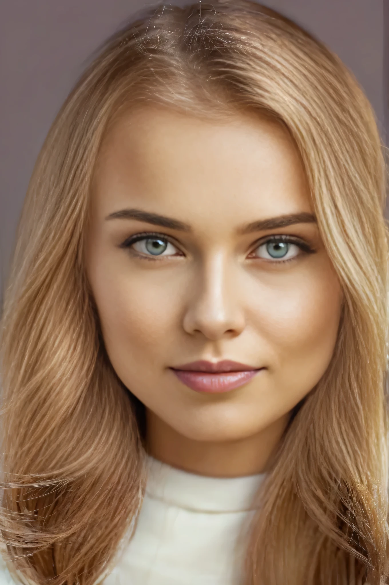 (best quality, high resolution, actual:1.37), professional portrait, Russian woman, Mature and confident expression, 20 years old, White background, detailed facial features, expressive eyes, natural beauty, grace, fashionable, business attire, Cool as a cucumber, charming smile, Polished appearance, Attention to detail, stunning lighting, high resolution, colorful, Professional photographer, sharp focus