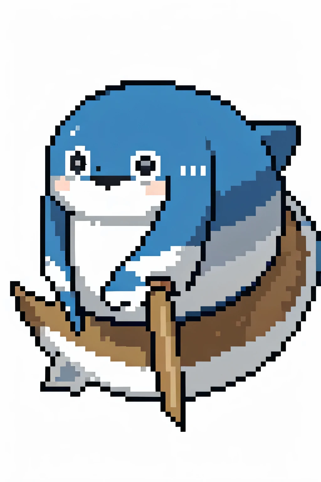 anime style、Sakabambaspis、fish、no background、1 fish、cute、smile