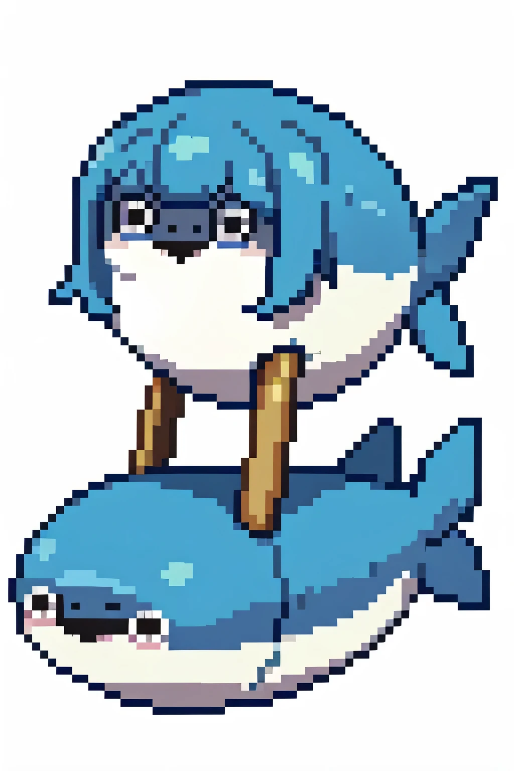 anime style、Sakabambaspis、fish、no background、1 fish、cute、smile