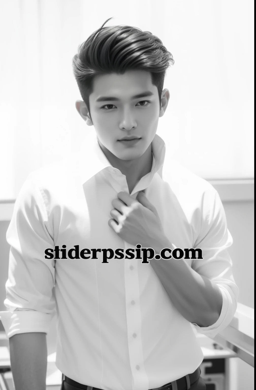 Fresh and handsome 20-year-old new employee、 (Super handsome guy in S-class suit)、 Japanese 20-year-old boy、 merchant、 ultra luxury suit、 striped suit、 office room、 Stand up in a suitSYoung and handsome man、 fully body photo、 (CG Unity 8K high-detail photos)、 (A very detailed oneSThe handsome guy in the class)、 (photoreali)、 ((top-quality))、 ultra - detailed、 (masterpiece)、 super high image quality、 tall、 peeping at the viewer、 Pan、 Very beautiful hair、 short detailed hair、 Bright photo、 As handsome as a model、 As handsome as an idol、 luxury watches、 cool belt
