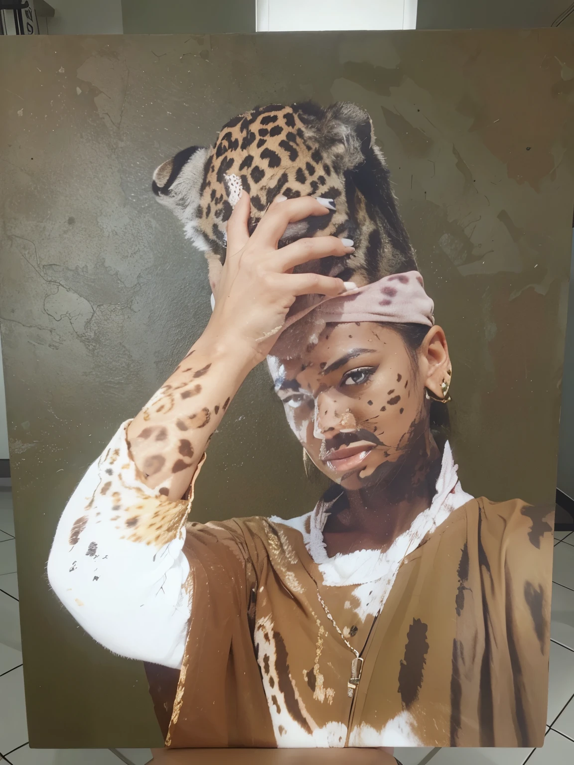 Put on a leopard skin