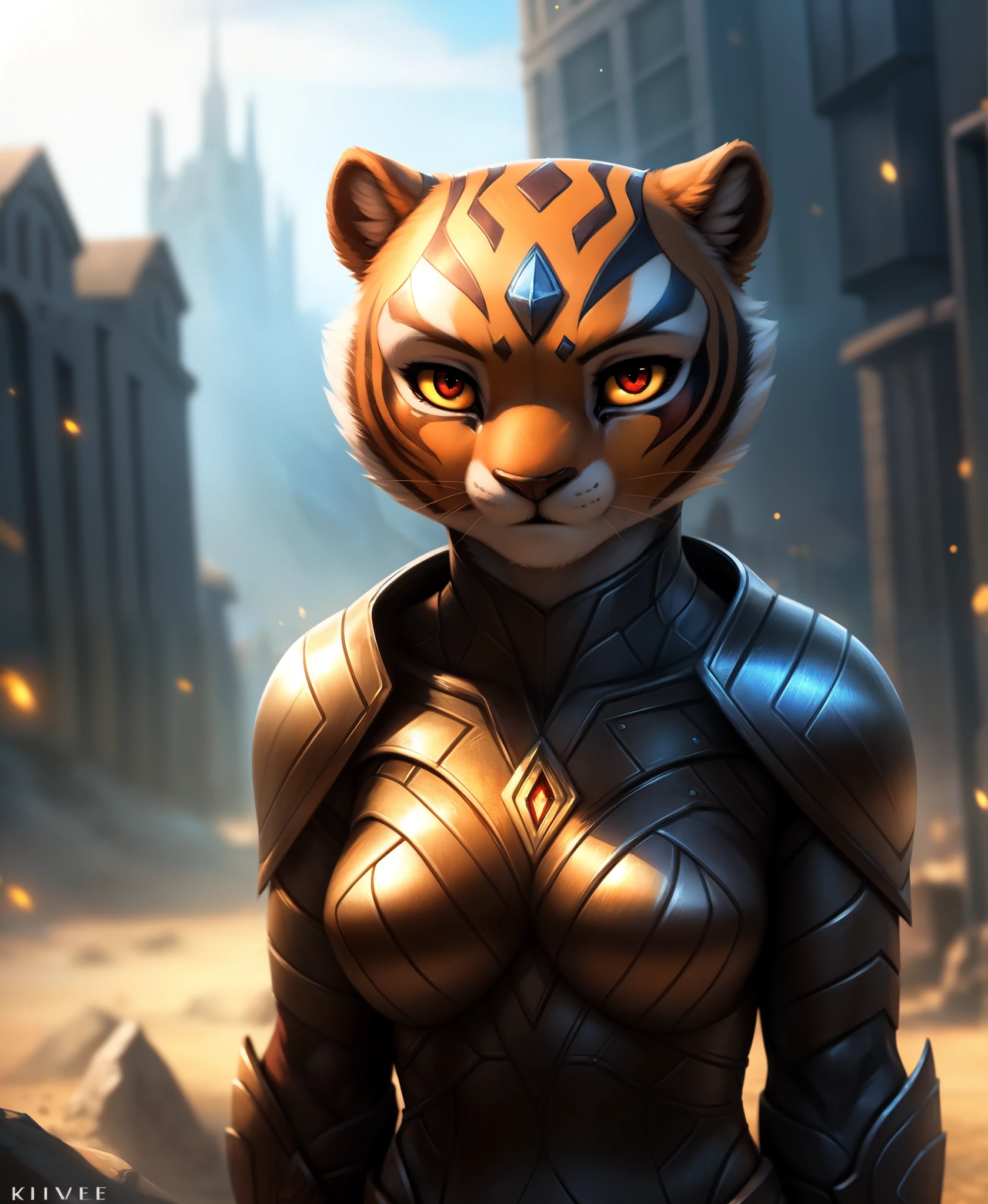 (by kilver), (by canxue), (by yuris (artist)), (by skyline comet), (by pestil),, solo,female (cute:1.1) master tigress,detailed background, outdoors, cinematic lighting, animated movie, artistic, 8k hd, photo, photoreal, (detailed fur:1.3) (furr detail, fluffy:1.3), (big detailed red eyes, yellow sclera:1.2),, depth of field,,, wearing Wonder Woman's Armor from (Justice League: unlimited),