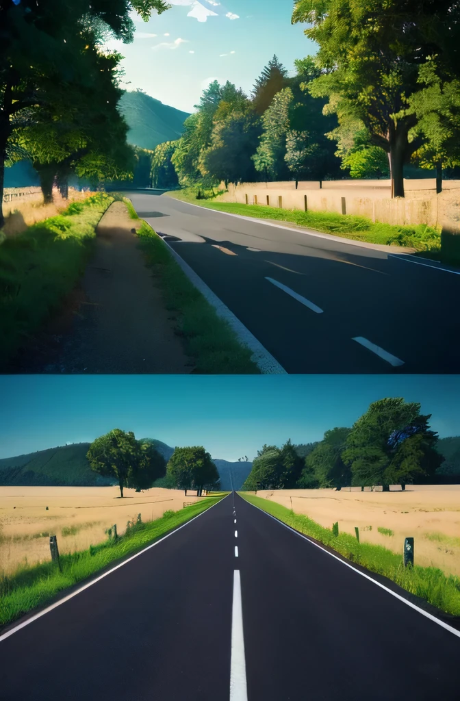 wood々Photo of a country road with fields and fields, anime countryside landscape, beautiful anime scenery, anime scenery wallpaper, Beautiful peace scenes in anime, anime scenery, anime nature, beautiful anime scene, Ross Tran. scenic background, landscape artwork, Anime background art, greg rutkowski makoto shinkai, studio glibly makoto shinkai, anime scenery