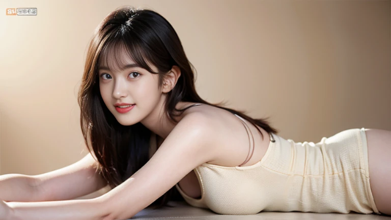 Highly detailed CG Unity 8k wallpaper, top quality, super detailed, masterpiece, realistic, photo realistic, very detailed cute girl, 25 years old, slim body, round eyes, viewer, blush, parted lips, half body shot , medium hair bangs, laugh ,
Nude , studio, down shot ,