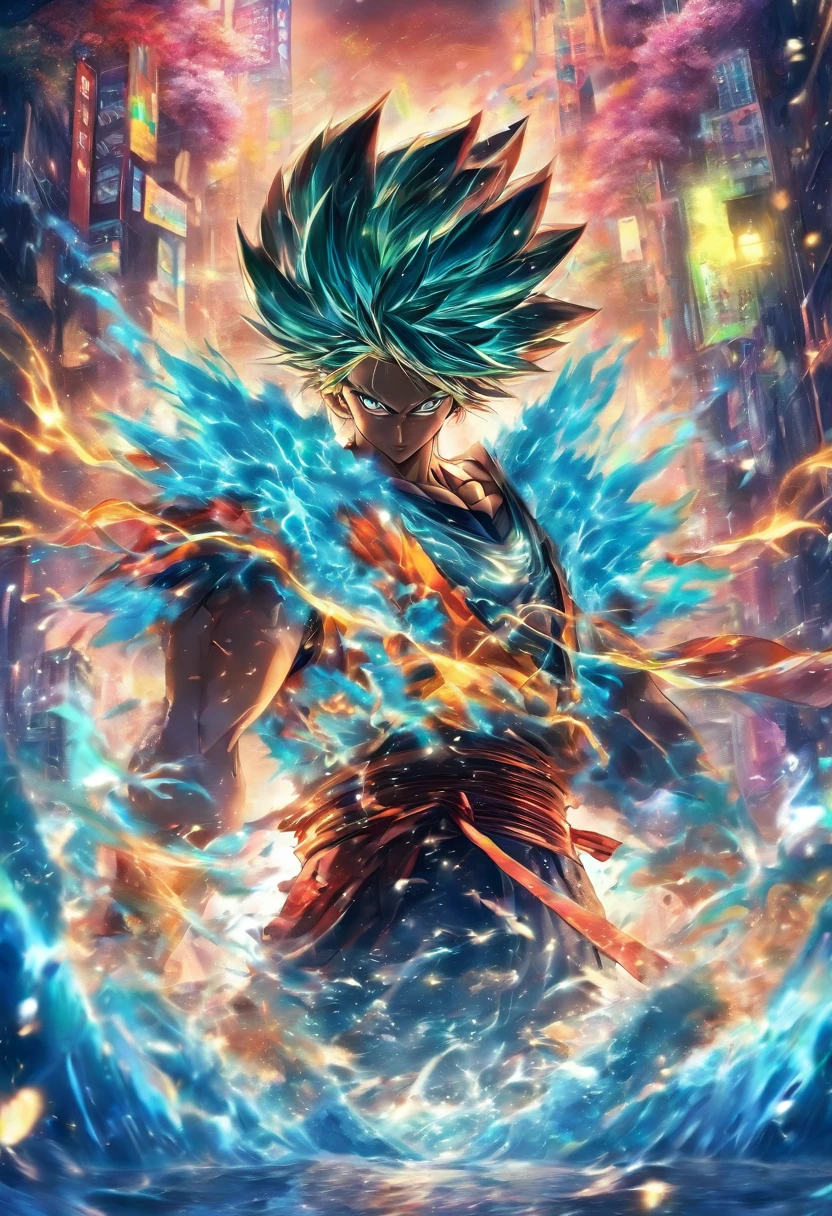 best quality,Japanese cartoons,merge,rich and colorful,bright colors,illustration,Art style,fantasy,actual,(masterpiece), (photo_(Moderate):1.0),Smooth,sharp focus,(male:1.1)