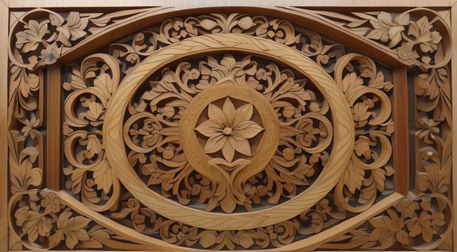 carving of a decorative wood panel with a flower and leaves, decorative tree, intricate carved wood, intricate Wood carving, detailed Wood carving, intricate carving, Wood finishing, carved wood, intricate carving, Wood carving, Detailed wood, complex parts, intricate ornamentation, Ultra ornate detail, Wood carving, Профессиональная Wood carving, wooden scrolls in Art Nouveau style