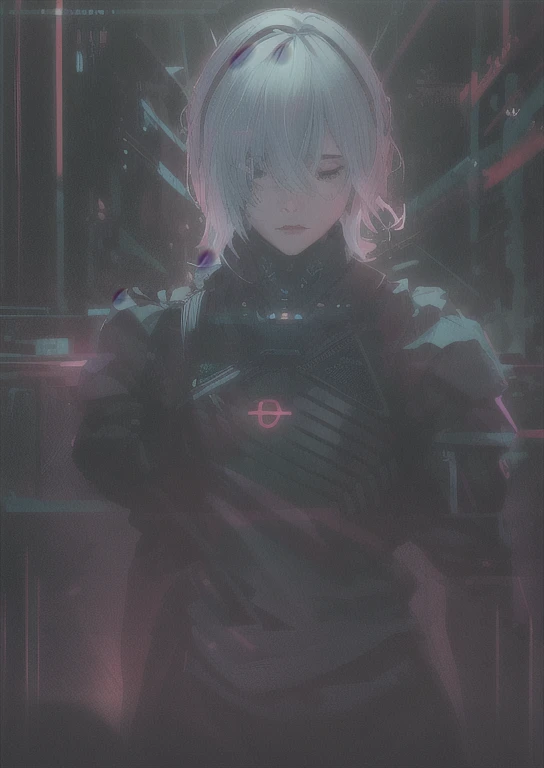 ((La mejor calidad)), ((obra maestra)), (muy detallado:1.3), ...............................................................................................................................................3D, Beautiful (cyberpunk:1.3) Mujer hacker, peinado corto,pelo corto, Volver al visor, cabello grueso, Terminal de ordenador operativo, Pantalla montada en la cabeza, computer server, Pantalla LCD, fiber optic cable, Logotipo de la empresa, HDR (High Dymanic Range), Trazado de rayos, NVIDIA RTX, Super resolution, Irreal 5, Subsoil Scatter, Textura PBR, Post-procesamiento, Anisotropic filtering, profundidad de campo, maximum sharpness and sharpness, Texturas multicapa, Albedo y Highlight Maps, Sombreado de superficies, Accurate simulation of light-material interactions, proporciones perfectas, Renderizado de octanaje, duotone lighting, ISO bajo, balance de blancos, Regla de los tercios, amplia apertura, 8K RAW, efficient sub-pixels, sub-pixel convolution, glow particles, dynamic pose