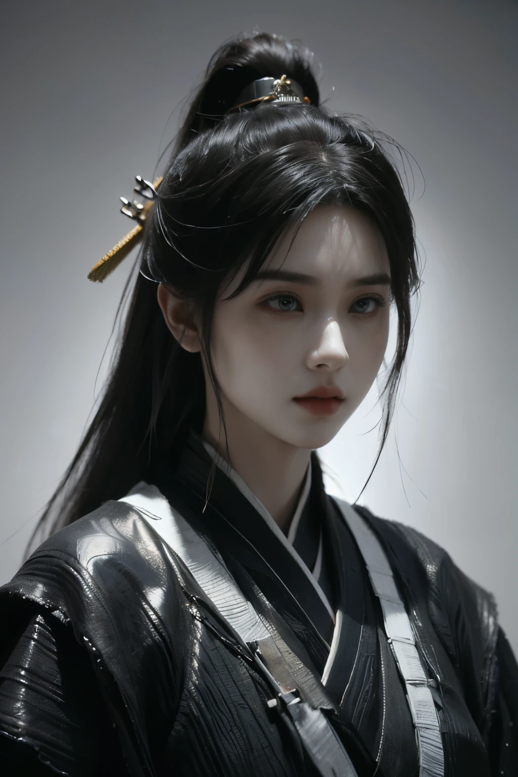 Game art,The best picture quality,Highest resolution,8K,(A bust photograph),(Portrait),(Head close-up),(Rule of thirds),Unreal Engine 5 rendering works, (The Girl of the Future),(Female Warrior),
25岁少女,(The generals of ancient China),An eye rich in detail,(Big breasts),优雅高贵,冷漠,勇敢的,
(Wearing ancient Chinese cloth,Chinese Hanfu,Costumes of the Tang Dynasty,Costumes are rich in detail,Simple shades),中国人物,奇幻风格,
拍照姿势,野外背景,Movie lights,Ray tracing,Game CG,((3D Unreal Engine)),oc渲染反射纹