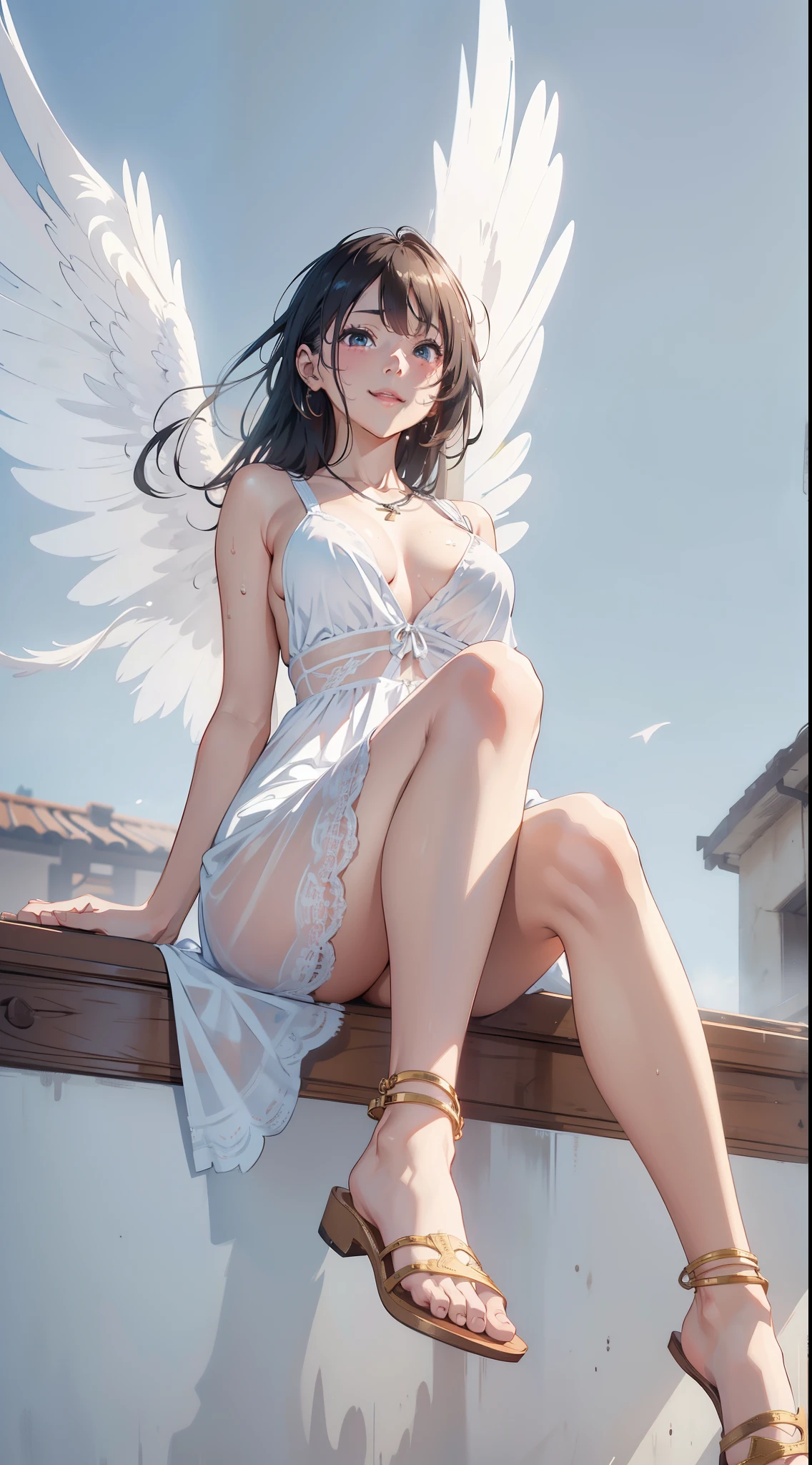 (extremely detailed CG unity 8k wallpaper), (masterpiece), (best quality), (ultra-detailed), (best illustration), (best shadow), (absurdres),
BREAK
girl, sweat, steam, medium breast, nsfw, shy, looking at viewer, light smile,