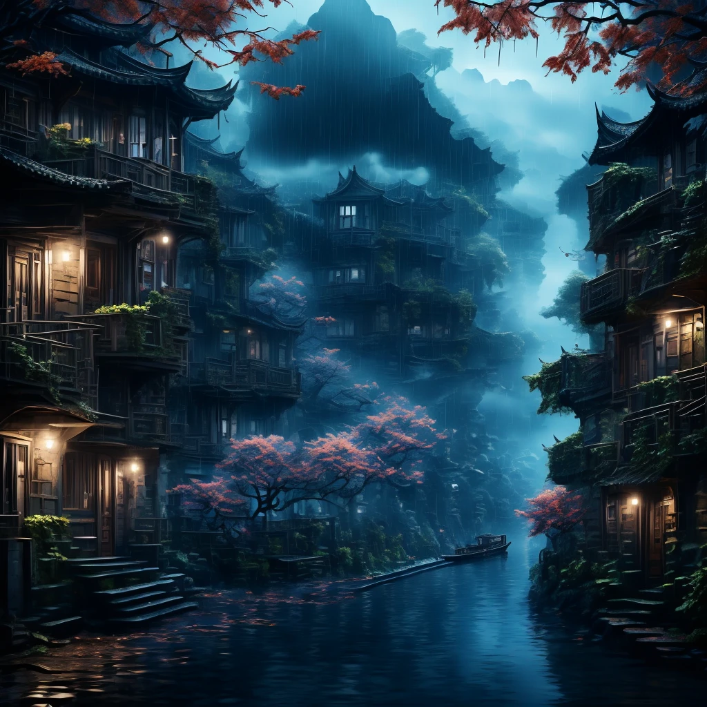 "Sunrise over the mountains, Digital watercolour, disintegrating double exposure fairy-tale Illustration, by Waterhouse, Carne Griffiths, Minjae Lee, Ana Paula Hoppe, Stylised watercolour art, Intricate, Complex contrast, HDR, Sharp, soft Cinematic Volumetric lighting, flowery pastel goldenhour colours, wide long shot, perfect masterpiece"