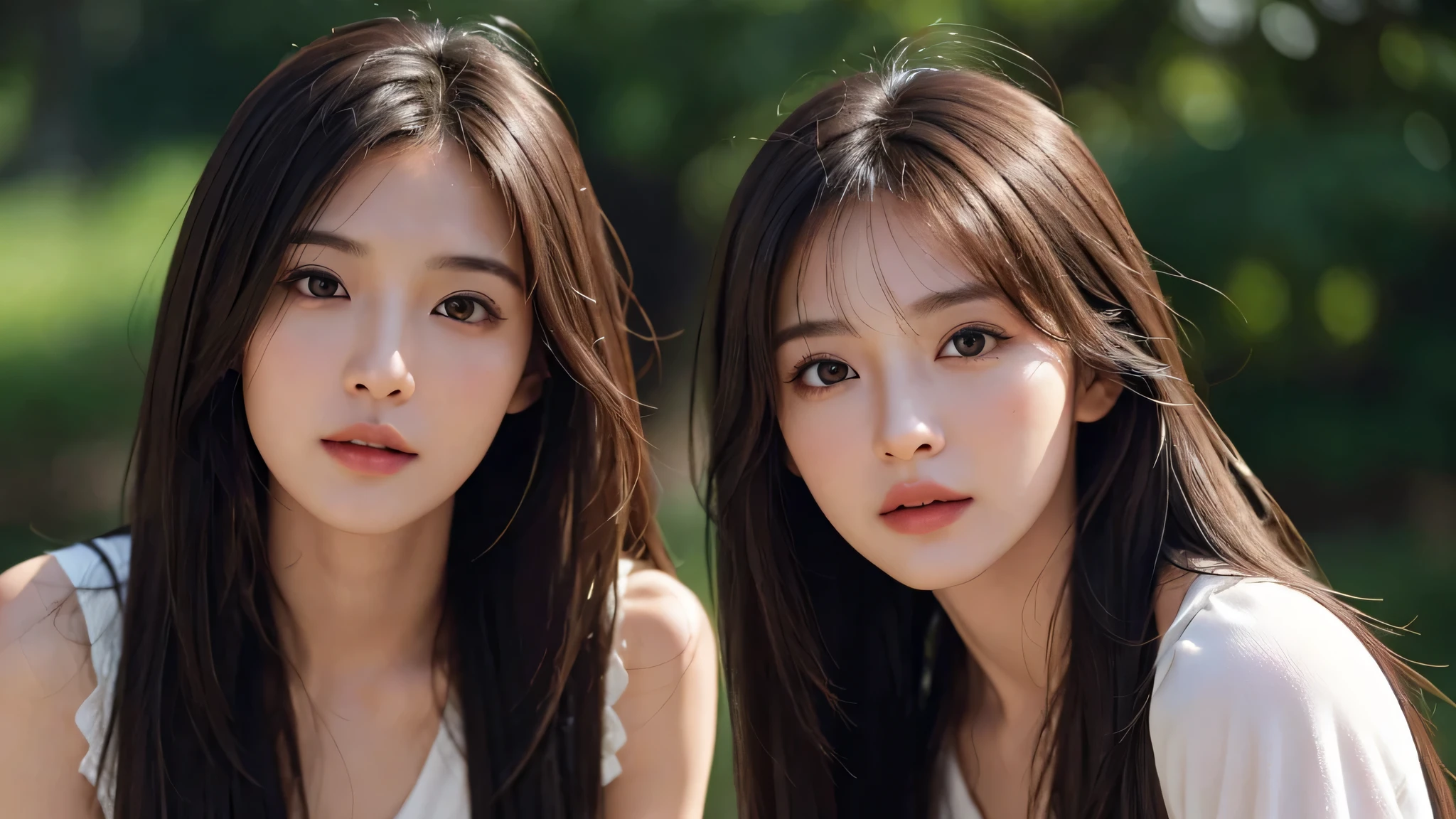 masterpiece, best picture quality, high quality, beautiful woman, Japanese, detailed, detailed eyes, detailed skin, beautiful skin, 超high resolution, (Reality: 1.4),very beautiful, 脸稍micro年轻了一 Minor, beautiful skin, Slender, (超Reality), (high resolution), (8k), (very detailed) (beautifully detailed eyes), (super detailed), Vest, Pants, (wallpaper), (detailed face), looking at the audience, Exquisite details, detailed face, sad, Looking directly at, Looking directly at, from waist up, Realistic photos, bright lights, professional lighting, mature woman, brown hair, Shoulder-length straight hair swaying in the wind, Fashionable long bangs,