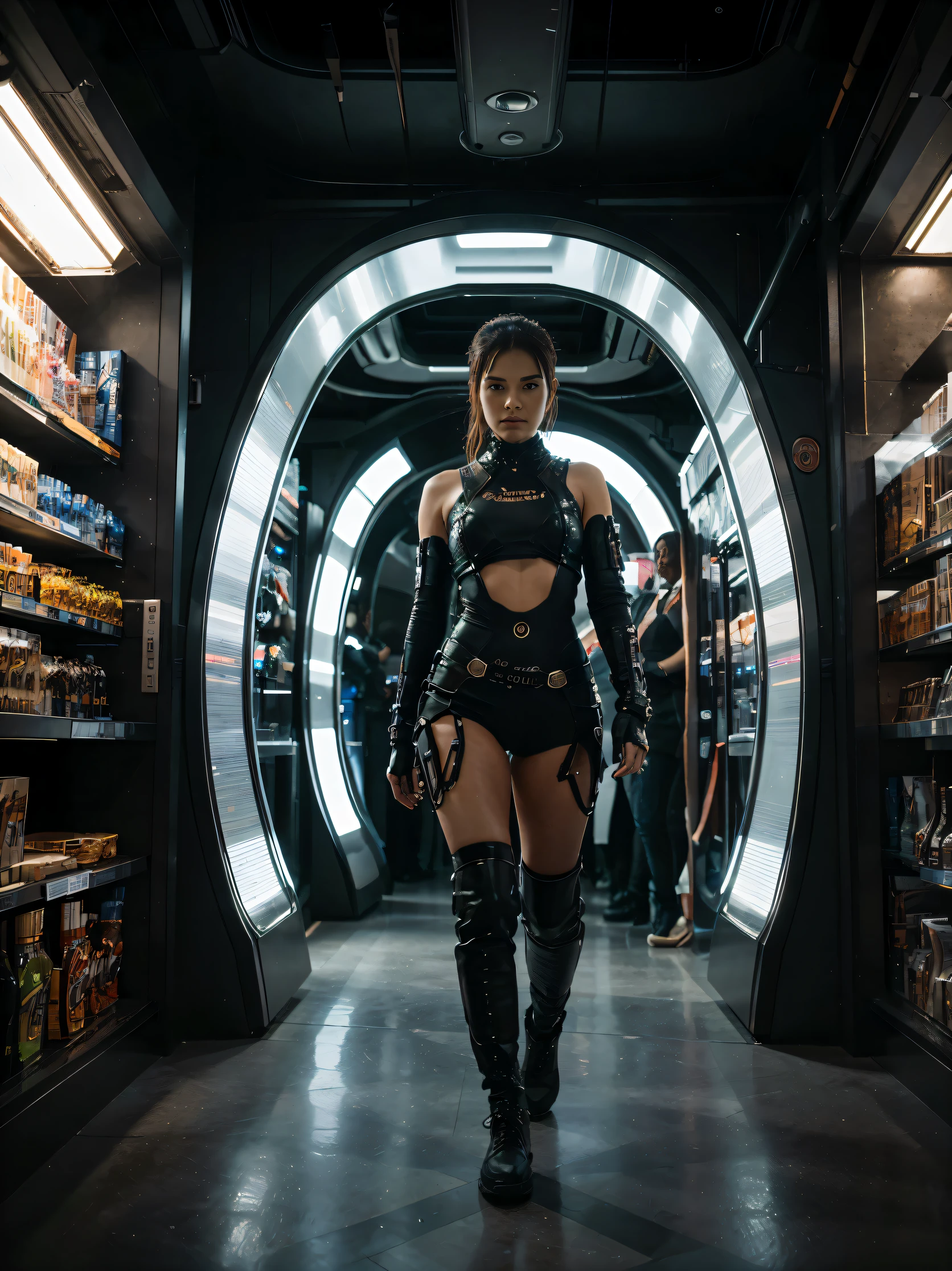 [Future] [Robot] [Futuristic Clothes, on Mars] [Mars] [In Mars] [Big Oversized Fur Coat] [Apple Vision PRO on The Face] [Balenciaga Oversized Fur Coat] [Fur Coat] [City Inside a Dome] [Futuristic Houses inside Giant Dome] [Sand environment on mars] [Big Air Jordan Boots Of Shine Neon] [Tall Air Jordan Shine Neon Boots] [Neon Outfits] [Mirrored floor] [Mirror floor] [All Closed Cyber Helmet] [Faceoff] [Cyberpunk]