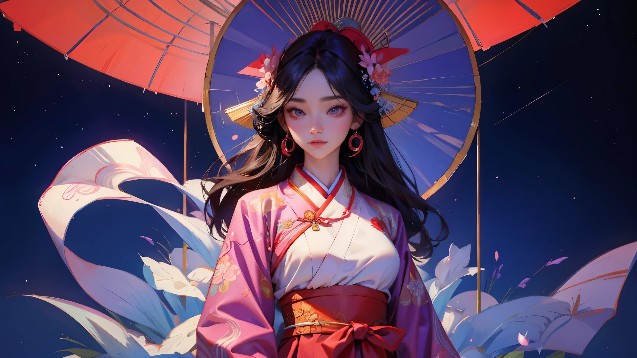 Susanoo, a beautiful Korean woman in traditional dress