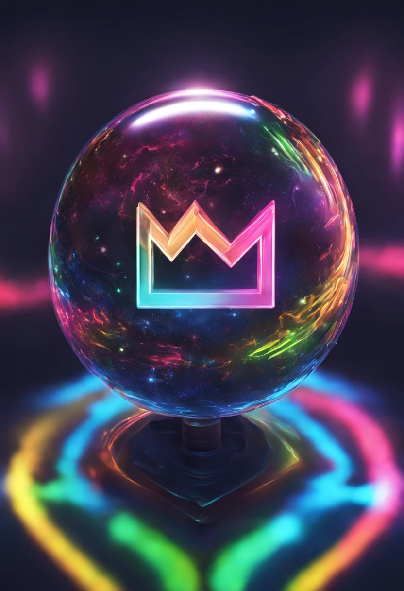 Holography,draw in neon colors((Earth)):sphere:((floating)),transparent,three-dimensional,Light,Science fiction,Digitalアート,Digital,scientific,dark background:electronic circuitry:draw in neon colors,3D,masterpiece,Digital空間,energy,beautiful,最高masterpiece,8k,科学のLight,detailed,Brightly colored,colorful,cool,beautiful,rich colors,beautifulLightのライン.Magic Effects,glitter,beautifulLightの粒 big letter M in the middle M logo