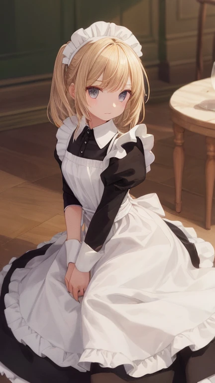 (masterpiece, highest quality), whole body, 1 girl, alone, maid dress, Classic Maid