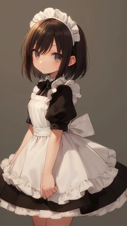 (masterpiece, highest quality), whole body, 1 girl, alone, maid dress, Classic Maid