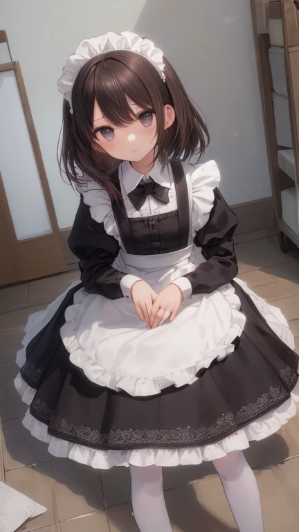 (masterpiece, highest quality), whole body, 1 girl, alone, maid dress, Classic Maid