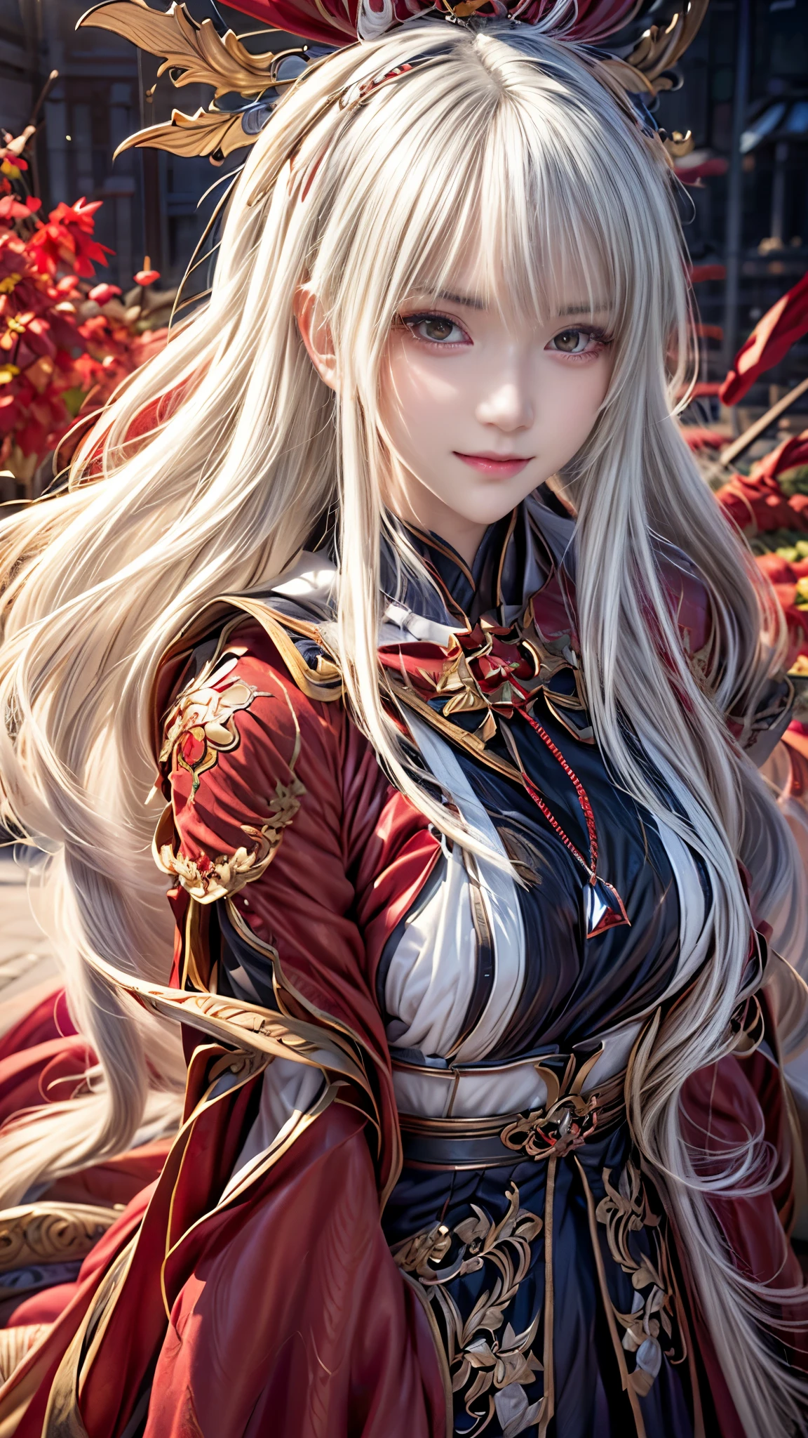 anime, a woman with long white hair and a red cape, white haired deity, detailed digital anime art, edelgard fire emblem, clean detailed anime art, detailed anime character art, detailed anime art, edelgard from fire emblem, detailed anime artwork, anime fantasy illustration, beautiful anime portrait, anime illustration, detailed key anime art, anime character art, beautiful anime artwork