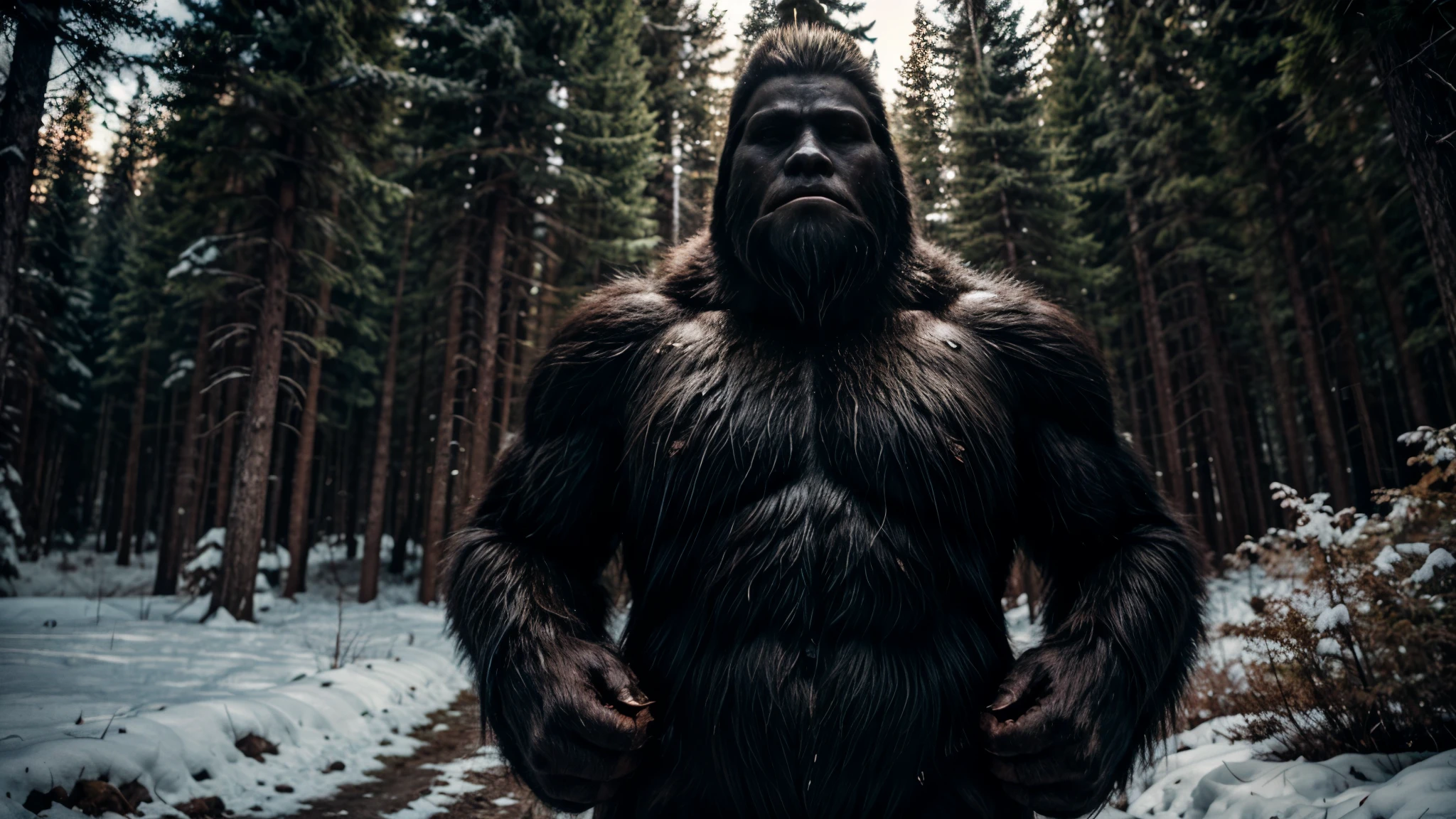 Sightings and stories about Bigfoot persist across North America, with anecdotal reports suggesting encounters in remote forests and mountainous regions. Witnesses often describe a creature standing between 7 and 10 feet tall, covered in dark fur, and possessing human-like features.