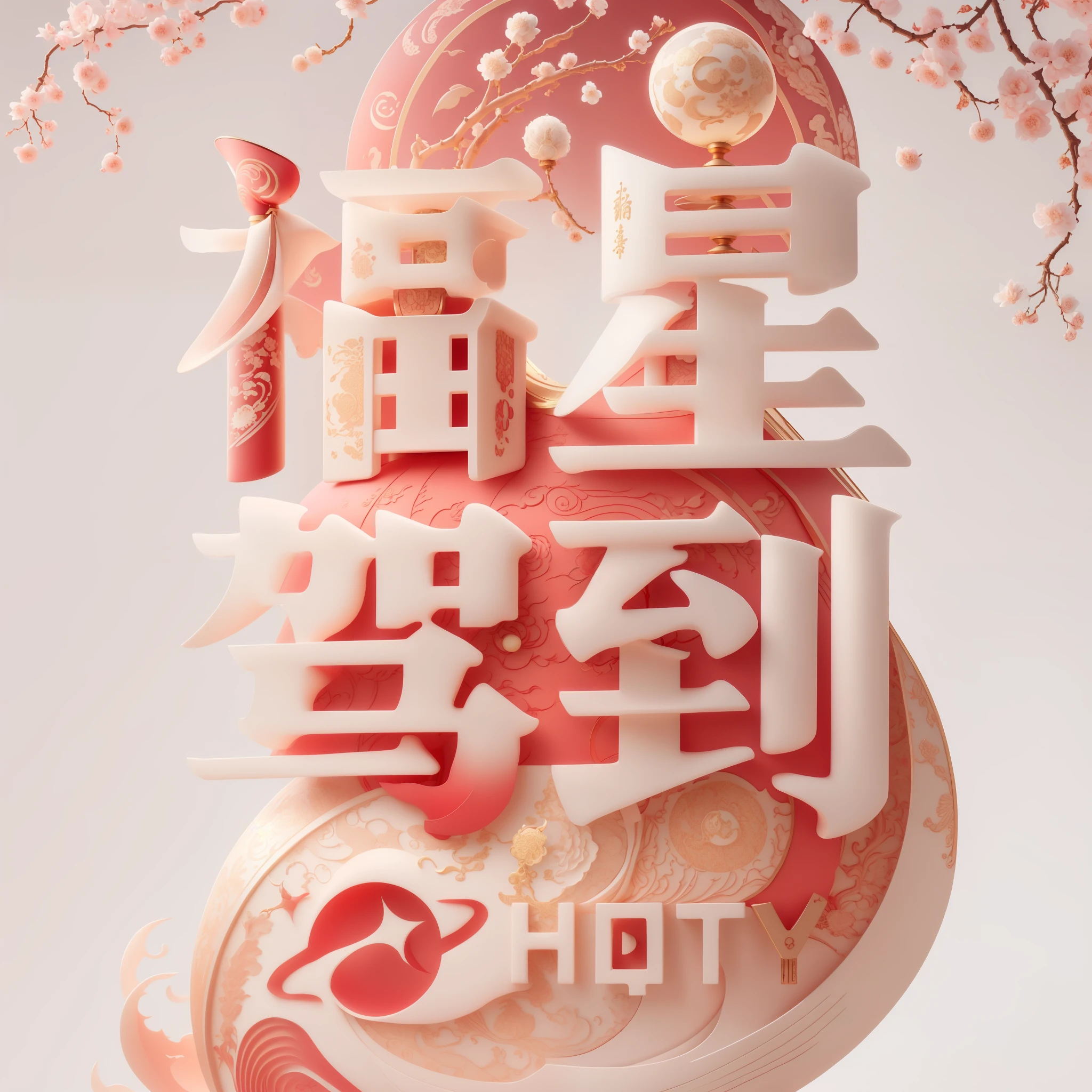 American chinese character on top of background,simple big red background(santan seal moon,Leifeng Tower,west lake,lotus),super detailed,high quality,gramophone record, Ray tracing,Beautiful chinoiserie,The golden curve