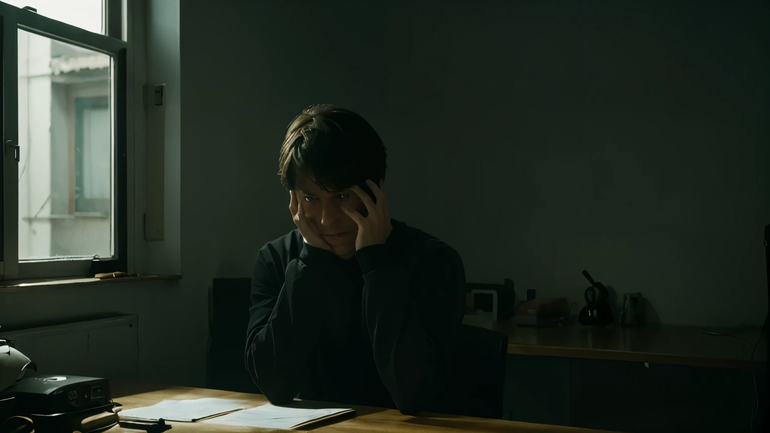A sense of paranoia and anxiety consumes the protagonist as he struggles to find a logical explanation for what he is experiencing.. Fondo en una habitacion