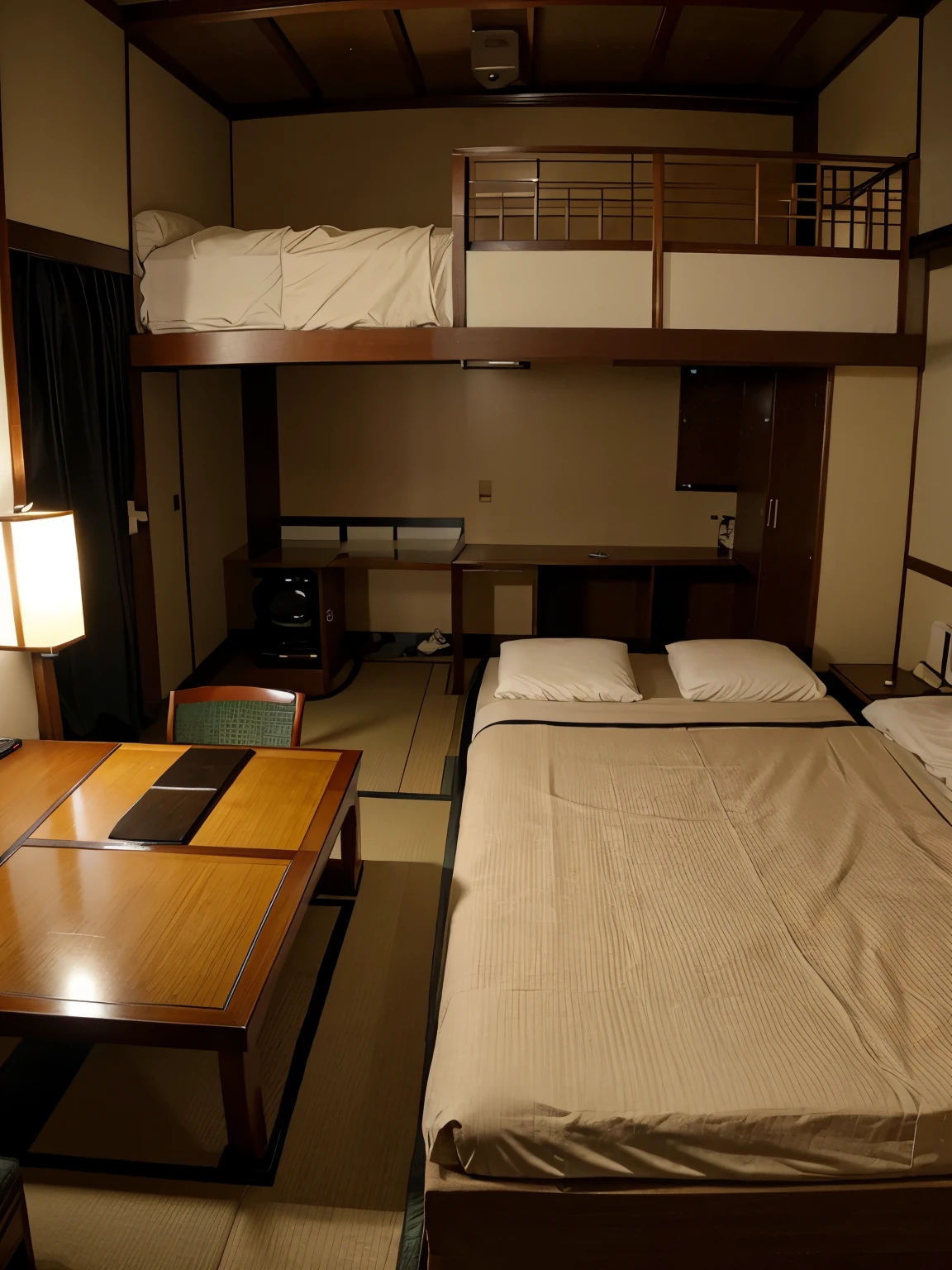 Japanese style hotel double room in Iran.