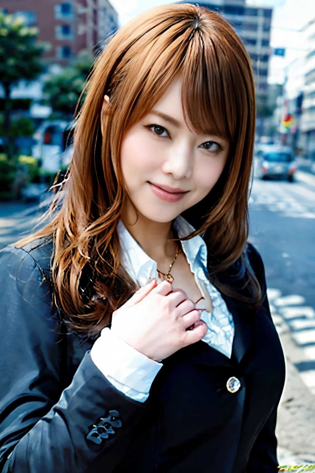 Sharp focus, 8K, RAW Portrait (Japanese women), nude、Browsing Caution、Like the picture, Ultra-high resolution, Highest quality, Real Life Photos , dramatic, Atmospheric, At night :1.1),stewardess、Cabin attendant、
One Girl, とても美しいJapanese women, Glamorous shot of a woman, Long Hair, Natural Skin,, (smile:0.8)、Slender body, (Shyness:1.8)、(Bust Shot)、(Chest close-up:1.8)、In the living room of the apartment、
Big, beautiful, detailed eyes, Black Hair, Beautiful and detailed nose,, 
Silver Silk Dress, hair ornaments,(( Nipples sticking out from the uniform,,:1.4))、((Woman showing nipples      :1.4 ))、((Disheveled uniform:1.3))、
 background, (Tilt your head:0.3), ((Looking into the camera:1.4)),((Dark brown eyes:1.5))、Japan Airline Uniforms、scarf、necklace