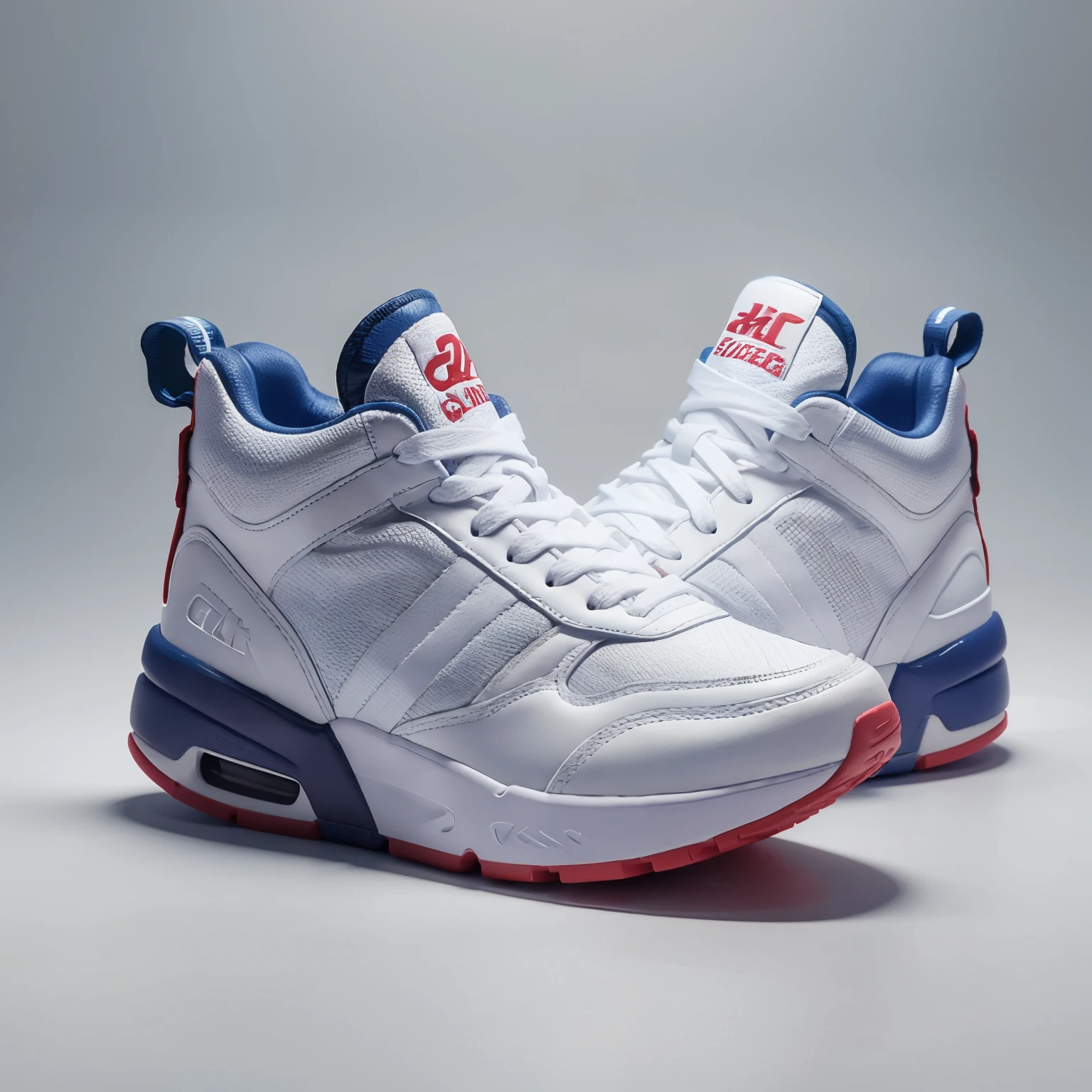 3D Sneakers, advanced color scheme, high detail, studio lighting, white background, 8k UHD, C4D, blender, OC rendering