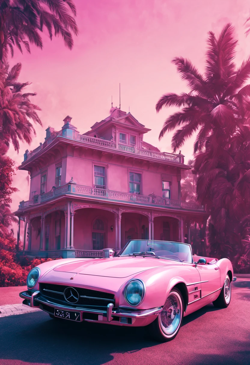 Retro Car Design Vaporwave Aesthetic/vaporwave aestheticss/vaporwave aesthetics.late 19th century victorian era，Emphasis on vintage decor and design elements.Retro Style，Create unique fashion and artistic expressions.Atomization surroundings.bokeh background.(best quality,4K,8k,high resolution,masterpiece:1.2),super detailed,(actual,photoactual,photo-actual:1.37)ultra high definition, precise, anatomically correct, masterpiece, best quality