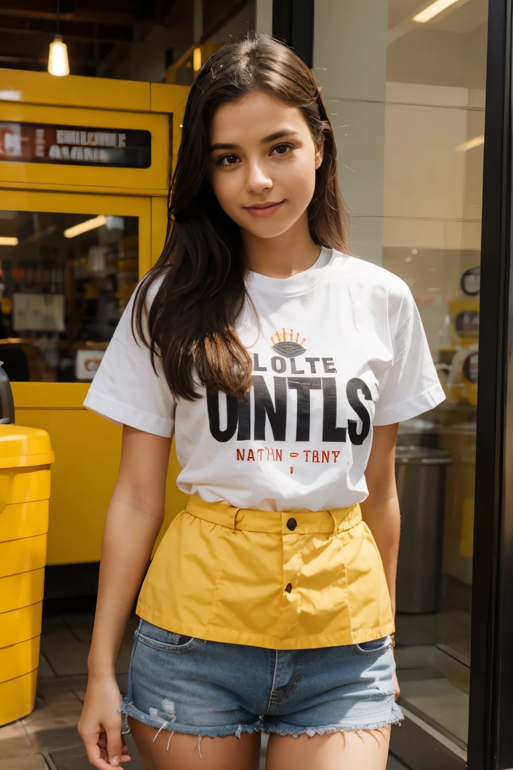 cute girl working in the offic