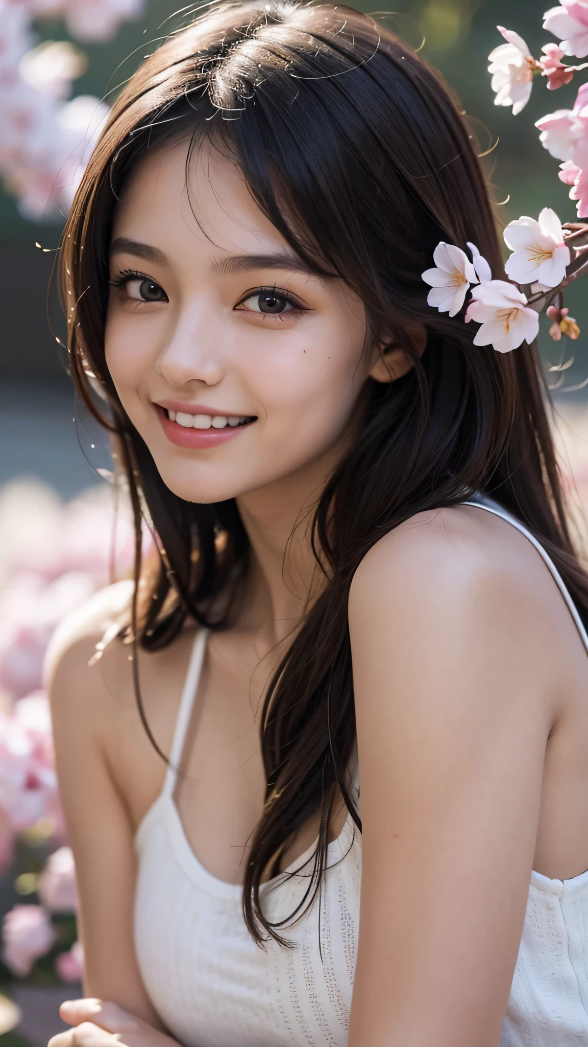 White and beautiful skin、Small areola、Small nipples、Yellow Eyes、smile