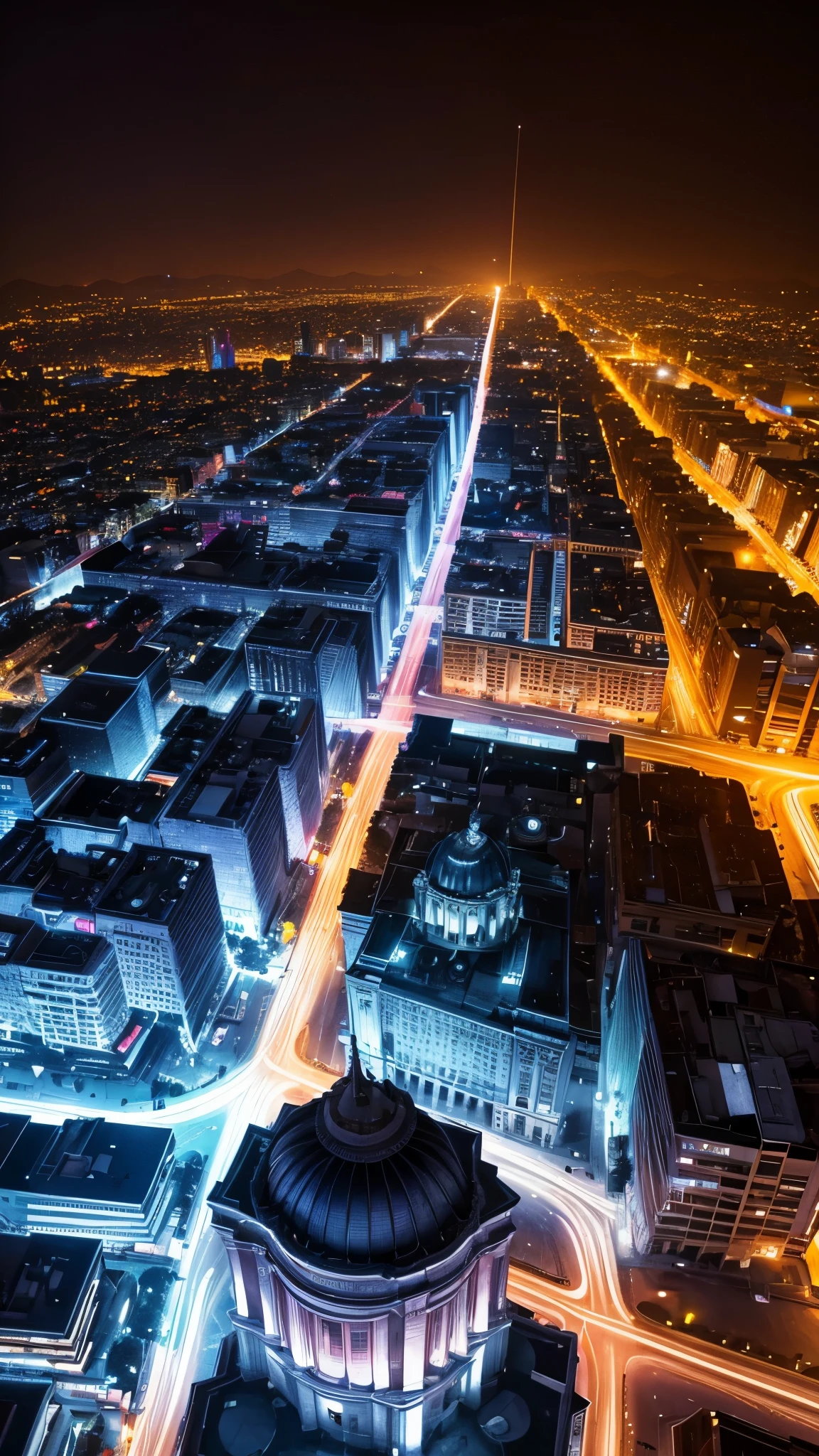 night in mexico city, lua cheia, melhor fotografia, obra prima, 8k