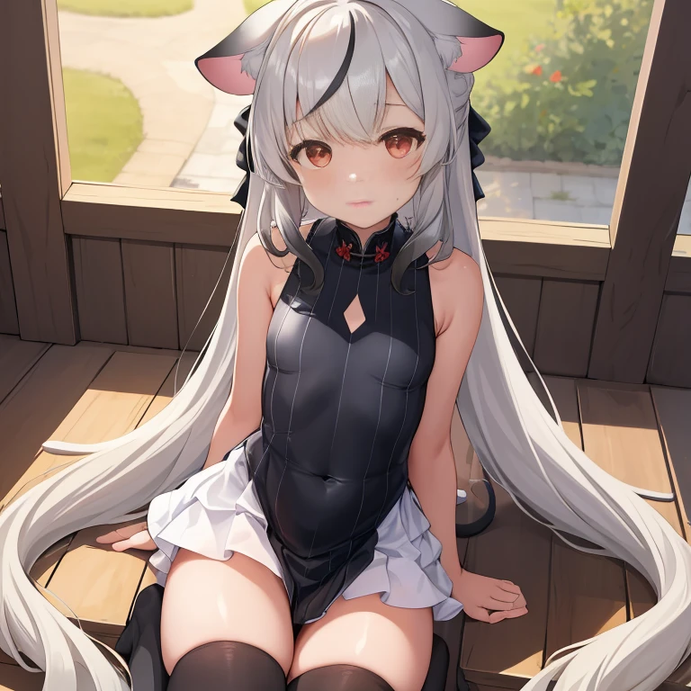 high resolution、(((micro bikini)))、(Loli)、(maid)、sex、white hair、animal ears、dye one&#39;s cheeks、Smile、nsfw、膣sex