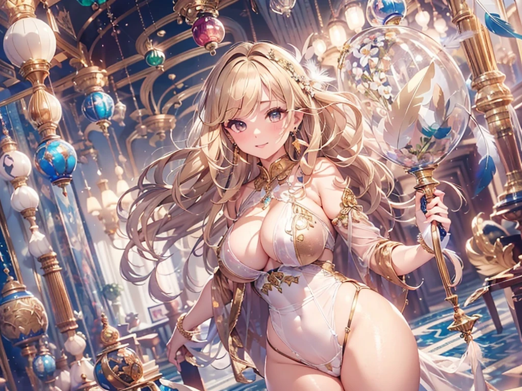 去最高のmasterpiece、beautiful美しさ, 3D two-dimensional, rich, blonde, skirt, stockings, high heels, poison、star、star、(Highly detailed CG Unity 8K wallpaper),(masterpiece), (最high quality), (Super detailed), (best work),(best shadow), (sharp eyeliner, eye shadow, fine eye:1.1), (超High resolution,realistic,最high quality,realistic),(8K,RAW photo,最high quality,マstarプル),mature woman、sensual curves、huge breasts、thighs、bubble、お尻のmasterpiece, 最high quality, Super detailed, full body shot, mature woman, beautiful mature woman, nightgown and underwear, enchanting smile, thick lips, Chubby lips, blush, looking at the viewer, provocative expression, beautiful髪型, cleavage, Plump、curvy hips、attractive face、sexy lingerie、an inviting gaze、Expression of emotions、Lewd underwear、(((erotic see-through lingerie set)))、Standing position、gorgeous accessories 、big breastsの女性, bare shoulders, golden hair, colored feather, metal ornaments, colored flowers, particle, light, (masterpiece, 最high quality, 最high quality, official art, beautiful and aesthetic:1.2), (1 girl:1.3), very detailed,(fractal art:1.1),(colorful:1.1)、(flowers:1.3),most detailed,(zentangle:1.2), (dynamic pose), (abstract background:1.3), (shiny skin), (lots of colors :1.4), ,(earrings:1.4), (feather:1.4),masterpiece, 最high quality, Super detailed, 30~40 years, full body shot, beautiful 、various hairstyles，gold headband，plump breasts，beautiful butt，greek clothing，Tulle covers the breasts，perfectly proportioned, detailed clothing details,marble，god statue，cinematic lighting, film grain, 8K, masterpiece, Super detailed, high detail, high quality, High resolution,(((NSFW:1.2)))、exposed chest、Openwork decoration，(((see through dress)))、(((解剖学的に正しいbody))) , 最high quality, Super detailed, (((Lewd underwear)))、raise your butt, from below, (((R-18)))、Hakari、thighs, big breasts, Are standing, cowboy shot, blush, (((1 girl))), (masterpiece:1.3), (High resolution), (8K), (very detailed), perfect face, Nice eye and face, (((最high quality))), (Super detailed), detailed face and eye, (alone), High resolution、beautifuleye,(((sexy pose)))、(((整ったbig breasts)))、((beautiful eye))、luxury、(((超High resolution)))、(((detailed description)))、(((ぽっちゃりbody型)))、(((解剖学的構造に一致したbodyの部位)))、beautiful長いまつ毛、バランスのとれたbody型,2 feet、Just the right size for your legs and arms、Fishnet tights、glamorous、(((Clear white and black eye)))、lipstick、Sparkling、(Undistorted face, eye, body)、jewelry、gem、(長くカールしたbeautifulまつ毛)、(((バランス良いbeautiful胸)))、(transparent, Exquisite skin:1.2)、(((完璧なglamorousボディー)))、actress face、Super beautiful、cute smile、Healing beauty、Flower shower、完璧なeye、realistic depiction、super sexy、shiny、glamorous、double eyelids、Good dark compensate、compensate、ぼやけていないeye 
