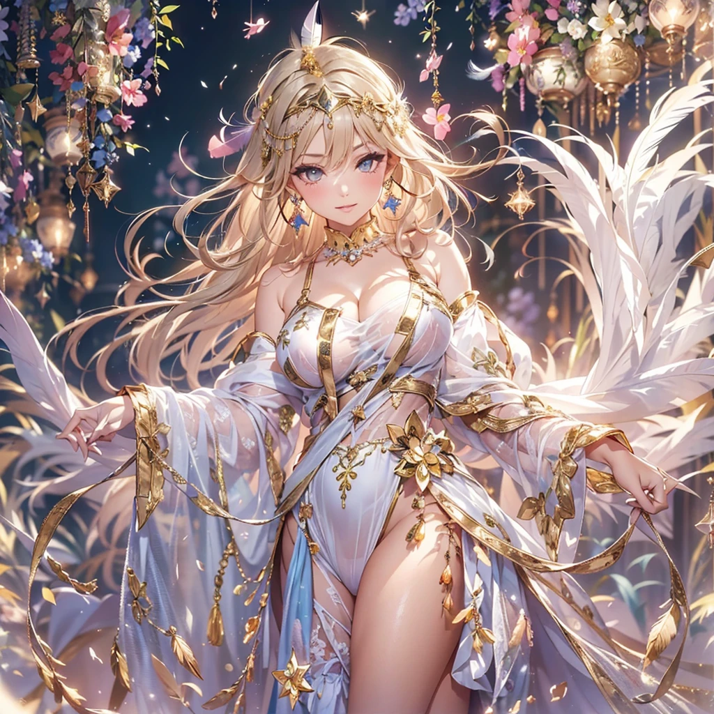 去最高のmasterpiece、beautiful美しさ, 3D two-dimensional, rich, blonde, skirt, stockings, high heels, poison、star、star、(Highly detailed CG Unity 8K wallpaper),(masterpiece), (最high quality), (Super detailed), (best work),(best shadow), (sharp eyeliner, eye shadow, fine eye:1.1), (超High resolution,realistic,最high quality,realistic),(8K,RAW photo,最high quality,マstarプル),mature woman、sensual curves、huge breasts、thighs、bubble、お尻のmasterpiece, 最high quality, Super detailed, full body shot, mature woman, beautiful mature woman, nightgown and underwear, enchanting smile, thick lips, Chubby lips, blush, looking at the viewer, provocative expression, beautiful髪型, cleavage, Plump、curvy hips、attractive face、sexy lingerie、an inviting gaze、Expression of emotions、Lewd underwear、(((erotic see-through lingerie set)))、Standing position、gorgeous accessories 、big breastsの女性, bare shoulders, golden hair, colored feather, metal ornaments, colored flowers, particle, light, (masterpiece, 最high quality, 最high quality, official art, beautiful and aesthetic:1.2), (1 girl:1.3), very detailed,(fractal art:1.1),(colorful:1.1)、(flowers:1.3),most detailed,(zentangle:1.2), (dynamic pose), (abstract background:1.3), (shiny skin), (lots of colors :1.4), ,(earrings:1.4), (feather:1.4),masterpiece, 最high quality, Super detailed, 30~40 years, full body shot, beautiful 、various hairstyles,gold headband,plump breasts,beautiful butt,greek clothing,Tulle covers the breasts,perfectly proportioned, detailed clothing details,marble,god statue,cinematic lighting, film grain, 8K, masterpiece, Super detailed, high detail, high quality, High resolution,(((NSFW:1.2)))、exposed chest、Openwork decoration,(((see through dress)))、(((解剖学的に正しいbody))) , 最high quality, Super detailed, (((Lewd underwear)))、raise your butt, from below, (((R-18)))、Hakari、thighs, big breasts, Are standing, cowboy shot, blush, (((1 girl))), (masterpiece:1.3), (High resolution), (8K), (very detailed), perfect face, Nice eye and face, (((最high quality))), (Super detailed), detailed face and eye, (alone), High resolution、beautifuleye,(((sexy pose)))、(((整ったbig breasts)))、((beautiful eye))、luxury、(((超High resolution)))、(((detailed description)))、(((ぽっちゃりbody型)))、(((解剖学的構造に一致したbodyの部位)))、beautiful長いまつ毛、バランスのとれたbody型,2 feet、Just the right size for your legs and arms、Fishnet tights、glamorous、(((Clear white and black eye)))、lipstick、Sparkling、(Undistorted face, eye, body)、jewelry、gem、(長くカールしたbeautifulまつ毛)、(((バランス良いbeautiful胸)))、(transparent, Exquisite skin:1.2)、(((完璧なglamorousボディー)))、actress face、Super beautiful、cute smile、Healing beauty、Flower shower、完璧なeye、realistic depiction、super sexy、shiny、glamorous、double eyelids、Good dark compensate、compensate、ぼやけていないeye