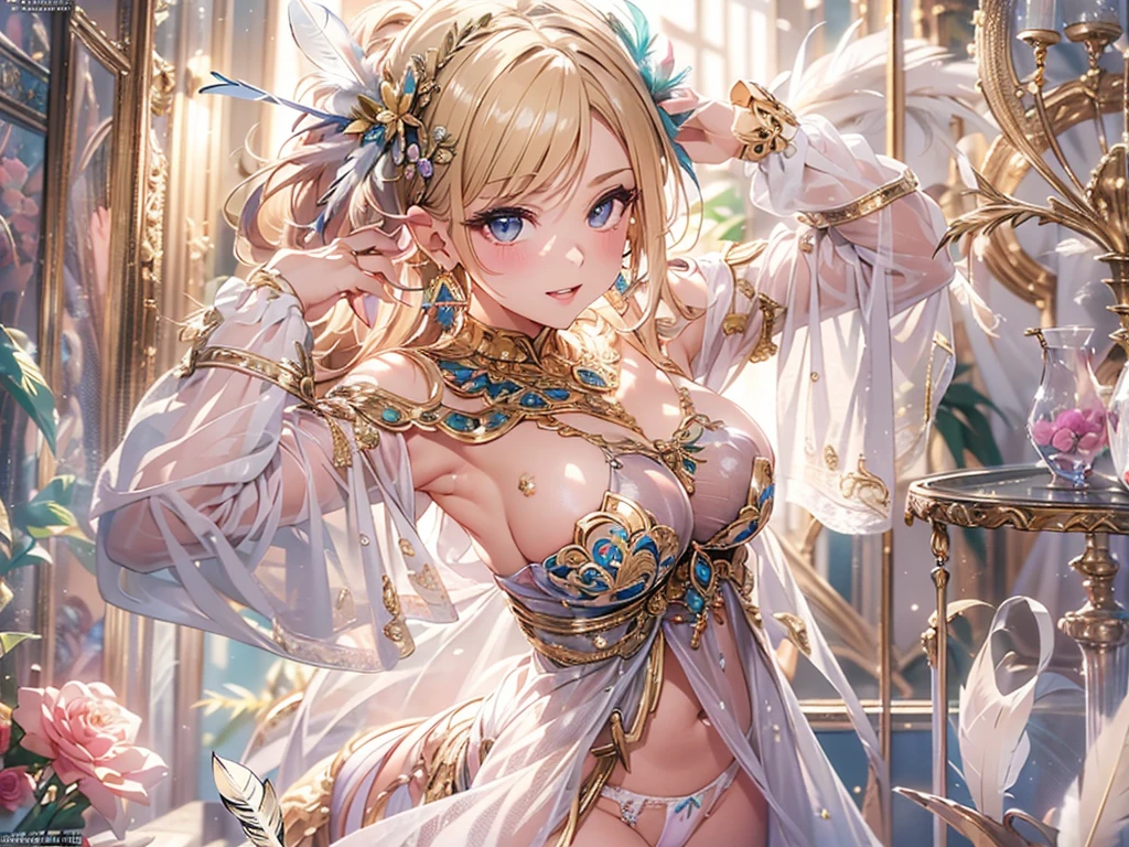 去最高のmasterpiece、beautiful美しさ, 3D two-dimensional, rich, blonde, skirt, stockings, high heels, poison、star、star、(Highly detailed CG Unity 8K wallpaper),(masterpiece), (最high quality), (Super detailed), (best work),(best shadow), (sharp eyeliner, eye shadow, fine eye:1.1), (超High resolution,realistic,最high quality,realistic),(8K,RAW photo,最high quality,マstarプル),mature woman、sensual curves、huge breasts、thighs、bubble、お尻のmasterpiece, 最high quality, Super detailed, full body shot, mature woman, beautiful mature woman, nightgown and underwear, enchanting smile, thick lips, Chubby lips, blush, looking at the viewer, provocative expression, beautiful髪型, cleavage, Plump、curvy hips、attractive face、sexy lingerie、an inviting gaze、Expression of emotions、Lewd underwear、(((erotic see-through lingerie set)))、Standing position、gorgeous accessories 、big breastsの女性, bare shoulders, golden hair, colored feather, metal ornaments, colored flowers, particle, light, (masterpiece, 最high quality, 最high quality, official art, beautiful and aesthetic:1.2), (1 girl:1.3), very detailed,(fractal art:1.1),(colorful:1.1)、(flowers:1.3),most detailed,(zentangle:1.2), (dynamic pose), (abstract background:1.3), (shiny skin), (lots of colors :1.4), ,(earrings:1.4), (feather:1.4),masterpiece, 最high quality, Super detailed, 30~40 years, full body shot, beautiful 、various hairstyles,gold headband,plump breasts,beautiful butt,greek clothing,Tulle covers the breasts,perfectly proportioned, detailed clothing details,marble,god statue,cinematic lighting, film grain, 8K, masterpiece, Super detailed, high detail, high quality, High resolution,(((NSFW:1.2)))、exposed chest、Openwork decoration,(((see through dress)))、(((解剖学的に正しいbody))) , 最high quality, Super detailed, (((Lewd underwear)))、raise your butt, from below, (((R-18)))、Hakari、thighs, big breasts, Are standing, cowboy shot, blush, (((1 girl))), (masterpiece:1.3), (High resolution), (8K), (very detailed), perfect face, Nice eye and face, (((最high quality))), (Super detailed), detailed face and eye, (alone), High resolution、beautifuleye,(((sexy pose)))、(((整ったbig breasts)))、((beautiful eye))、luxury、(((超High resolution)))、(((detailed description)))、(((ぽっちゃりbody型)))、(((解剖学的構造に一致したbodyの部位)))、beautiful長いまつ毛、バランスのとれたbody型,2 feet、Just the right size for your legs and arms、Fishnet tights、glamorous、(((Clear white and black eye)))、lipstick、Sparkling、(Undistorted face, eye, body)、jewelry、gem、(長くカールしたbeautifulまつ毛)、(((バランス良いbeautiful胸)))、(transparent, Exquisite skin:1.2)、(((完璧なglamorousボディー)))、actress face、Super beautiful、cute smile、Healing beauty、Flower shower、完璧なeye、realistic depiction、super sexy、shiny、glamorous、double eyelids、Good dark compensate、compensate、ぼやけていないeye