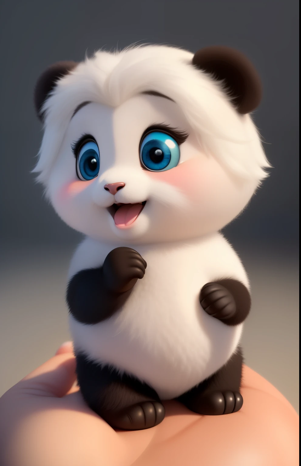 (masterpiece), (best quality), (Super detailed), (whole body:1.2), Super cute, baby, Pixar, baby panda in pajamas, big bright eyes, fluffy, Smile, Exquisite, Fairytales, Very detailed, Pixar style, bright color palette, Natural light, Simple background with solid color, octane rendering, Popular topics on Artstation, Gorgeous, super wide angle, 8k, HD, actual