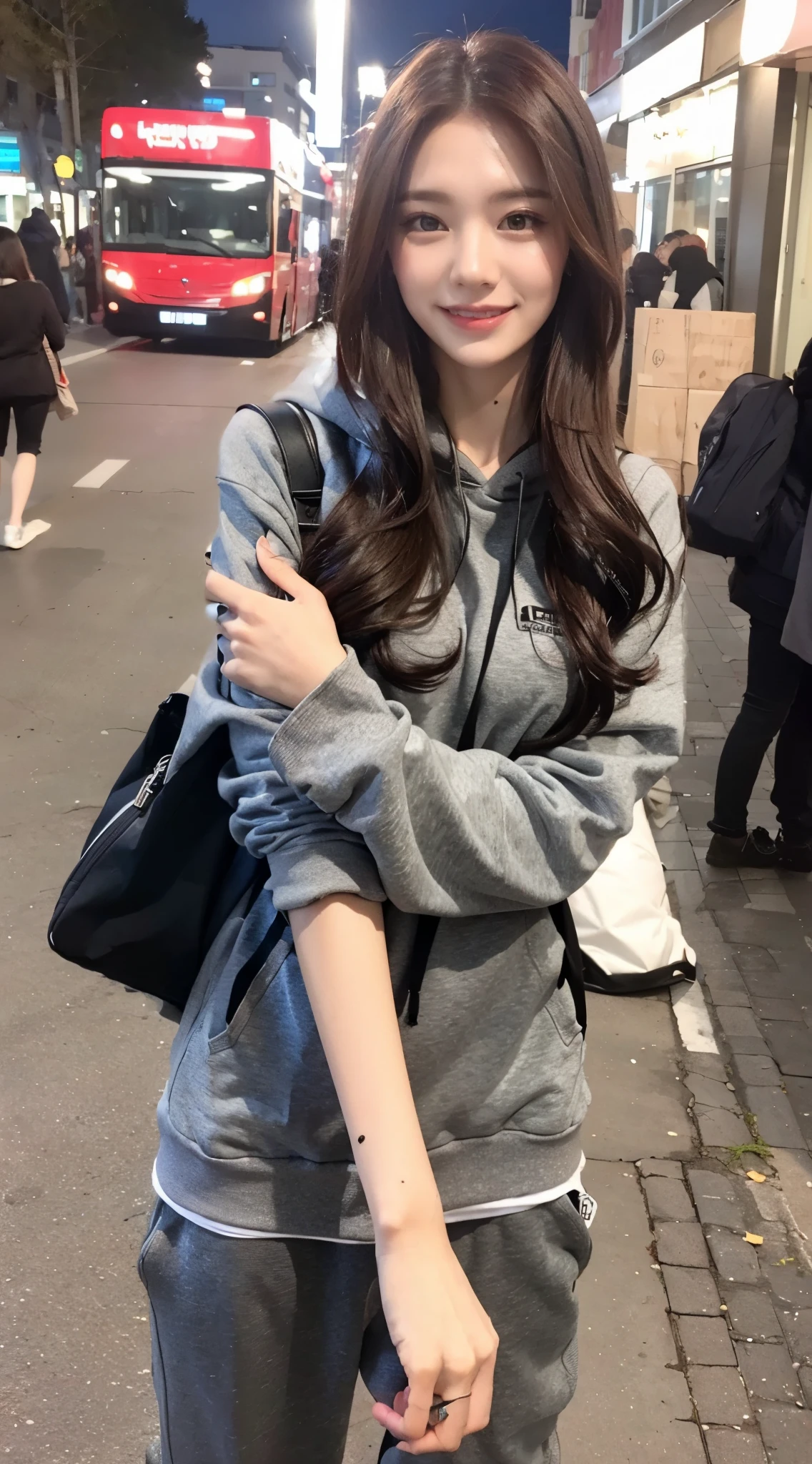 gray hoodie