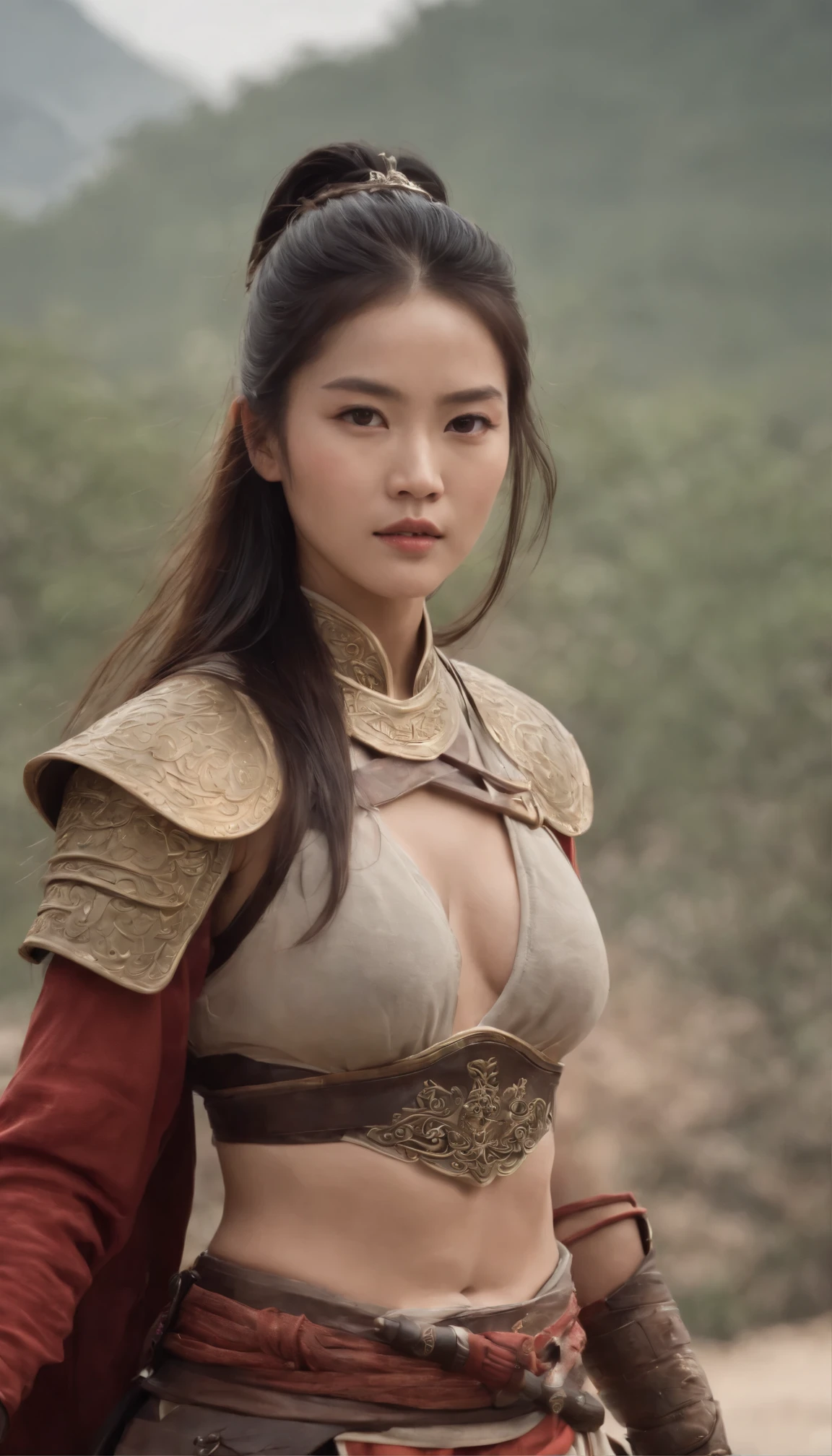 best quality, masterpiece, highres, wuxia 1girl, open breasts, super gorgeous face, super gorgeous eye, super gorgeous hair, kung-fu galaxy fight, full body photograph