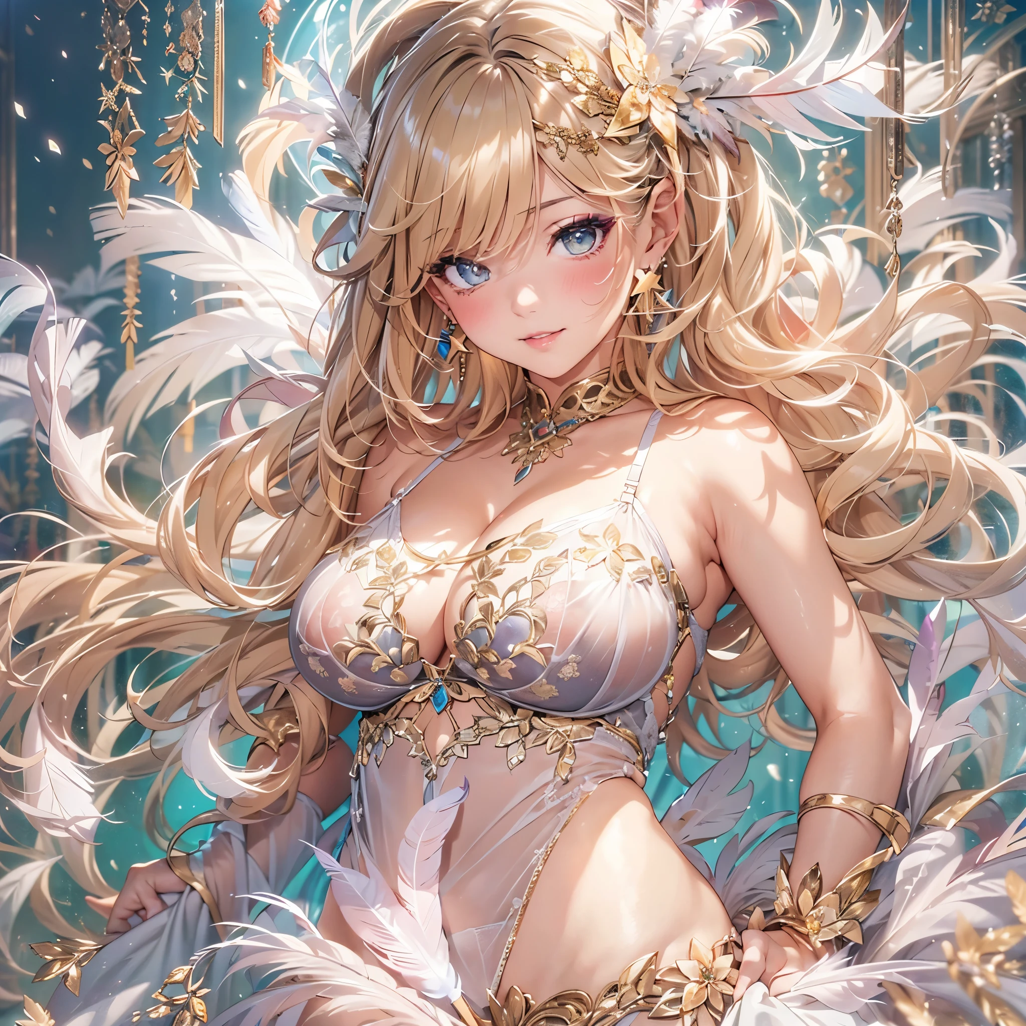 去最高のmasterpiece、beautiful美しさ, 3D two-dimensional, rich, blonde, skirt, stockings, high heels, poison、star、star、(Highly detailed CG Unity 8K wallpaper),(masterpiece), (最high quality), (Super detailed), (best work),(best shadow), (sharp eyeliner, eye shadow, fine eye:1.1), (超High resolution,realistic,最high quality,realistic),(8K,RAW photo,最high quality,マstarプル),mature woman、sensual curves、huge breasts、thighs、bubble、お尻のmasterpiece, 最high quality, Super detailed, full body shot, mature woman, beautiful mature woman, nightgown and underwear, enchanting smile, thick lips, Chubby lips, blush, looking at the viewer, provocative expression, beautiful髪型, cleavage, Plump、curvy hips、attractive face、sexy lingerie、an inviting gaze、Expression of emotions、Lewd underwear、(((erotic see-through lingerie set)))、Standing position、gorgeous accessories 、big breastsの女性, bare shoulders, golden hair, colored feather, metal ornaments, colored flowers, particle, light, (masterpiece, 最high quality, 最high quality, official art, beautiful and aesthetic:1.2), (1 girl:1.3), very detailed,(fractal art:1.1),(colorful:1.1)、(flowers:1.3),most detailed,(zentangle:1.2), (dynamic pose), (abstract background:1.3), (shiny skin), (lots of colors :1.4), ,(earrings:1.4), (feather:1.4),masterpiece, 最high quality, Super detailed, 30~40 years, full body shot, beautiful 、various hairstyles,gold headband,plump breasts,beautiful butt,greek clothing,Tulle covers the breasts,perfectly proportioned, detailed clothing details,marble,god statue,cinematic lighting, film grain, 8K, masterpiece, Super detailed, high detail, high quality, High resolution,(((NSFW:1.2)))、exposed chest、Openwork decoration,(((see through dress)))、(((解剖学的に正しいbody))) , 最high quality, Super detailed, (((Lewd underwear)))、raise your butt, from below, (((R-18)))、Hakari、thighs, big breasts, Are standing, cowboy shot, blush, (((1 girl))), (masterpiece:1.3), (High resolution), (8K), (very detailed), perfect face, Nice eye and face, (((最high quality))), (Super detailed), detailed face and eye, (alone), High resolution、beautifuleye,(((sexy pose)))、(((整ったbig breasts)))、((beautiful eye))、luxury、(((超High resolution)))、(((detailed description)))、(((ぽっちゃりbody型)))、(((解剖学的構造に一致したbodyの部位)))、beautiful長いまつ毛、バランスのとれたbody型,2 feet、Just the right size for your legs and arms、Fishnet tights、glamorous、(((Clear white and black eye)))、lipstick、Sparkling、(Undistorted face, eye, body)、jewelry、gem、(長くカールしたbeautifulまつ毛)、(((バランス良いbeautiful胸)))、(transparent, Exquisite skin:1.2)、(((完璧なglamorousボディー)))、actress face、Super beautiful、cute smile、Healing beauty、Flower shower、完璧なeye、realistic depiction、super sexy、shiny、glamorous、double eyelid、ぼやけていないeye
