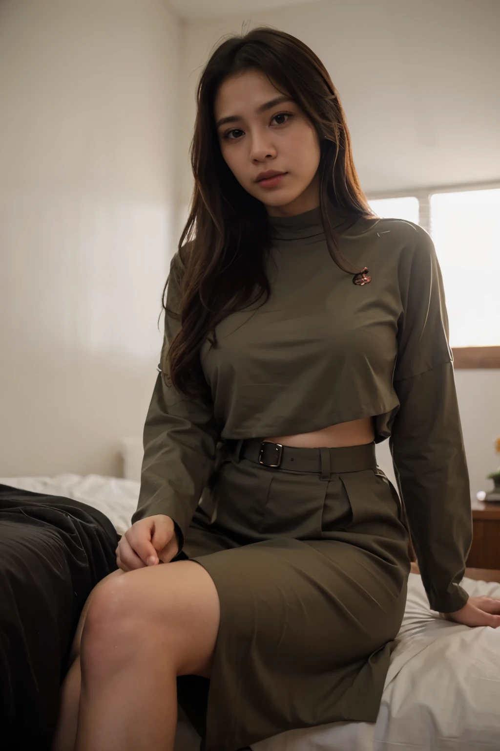 Tentara wanita Dengan Rok panjang Yang menyatu Dengan baju, Pakaian sopan